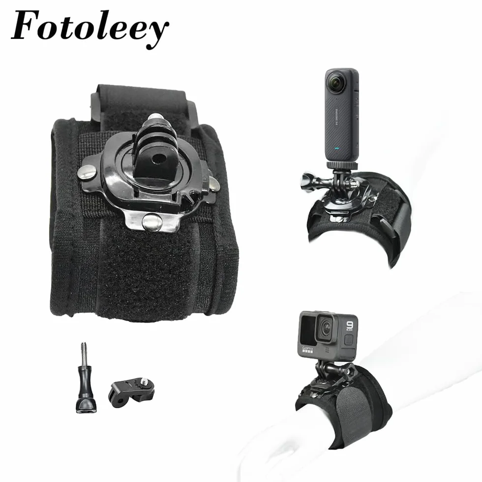 Zestaw akcesoriów do kamery sportowej – uchwyty na nadgarstek do Insta360 X4/X3/X2/One RS/Ace/Ace Pro/Go2, kompatybilne z GoPro Hero 13/12/11/10