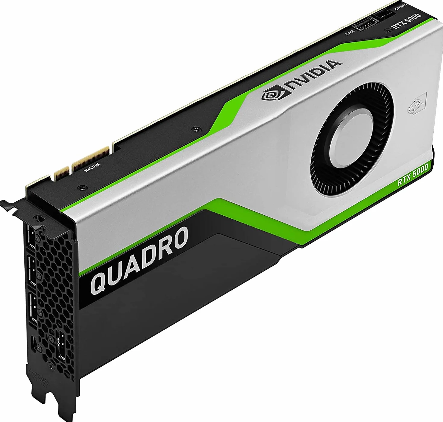 NVIDIA Quadro RTX 5000 16 GB GDDR6 profesjonalna karta graficzna - 3072 CUDA, 384 Tensor, 48 rdzeni RT, 11,2 TFLOPS, DP/VirtualLink, pamięć 448 GB/s, 2-drożna obsługa NVLink - gładkie opakowanie OEM