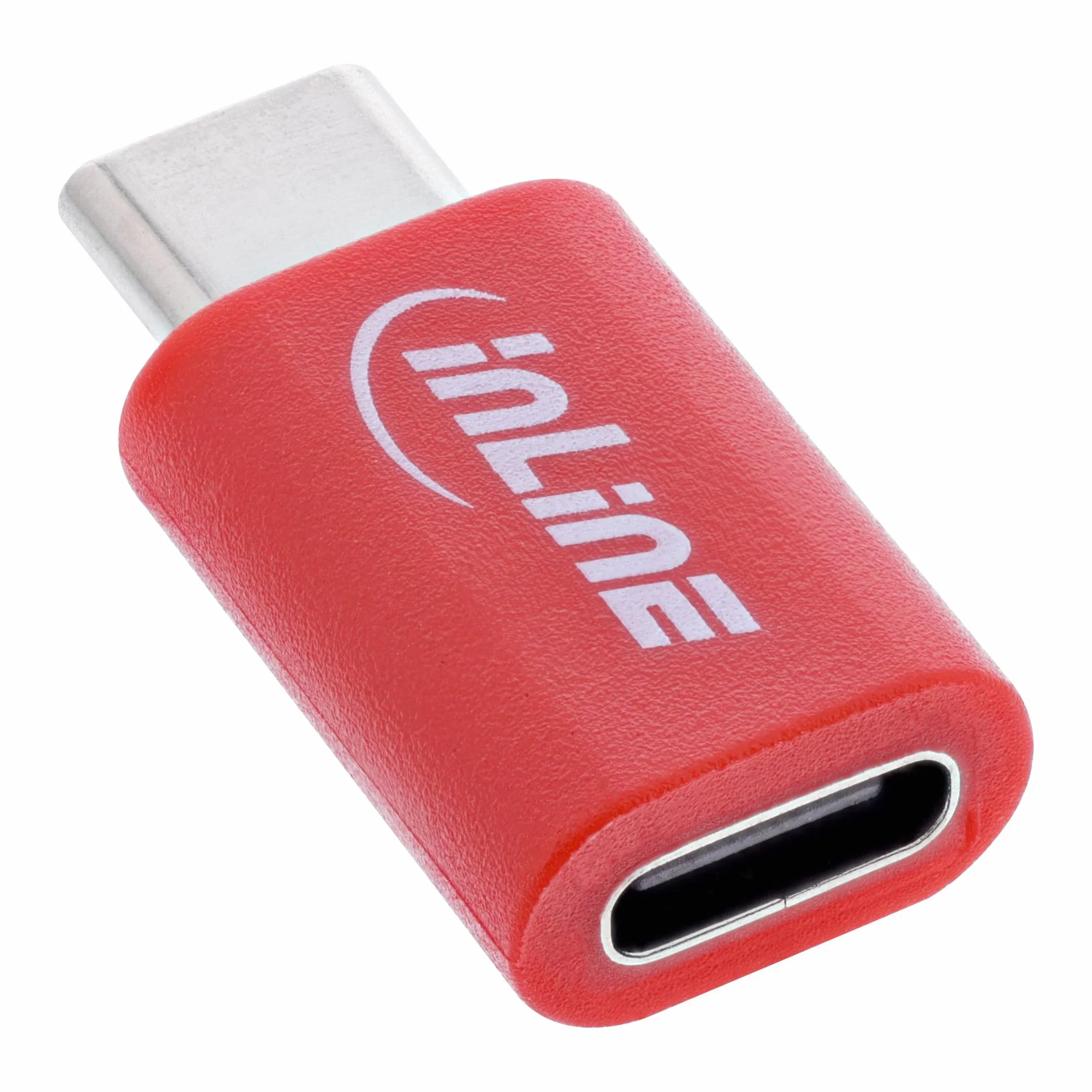 Inline Blokada danych USB USB-C wtyczka na gniazdo USB-C adapter, ładowanie bez transmisji danych, bezpieczna ochrona przed kradzieżą danych, do 240 W PD, 31650