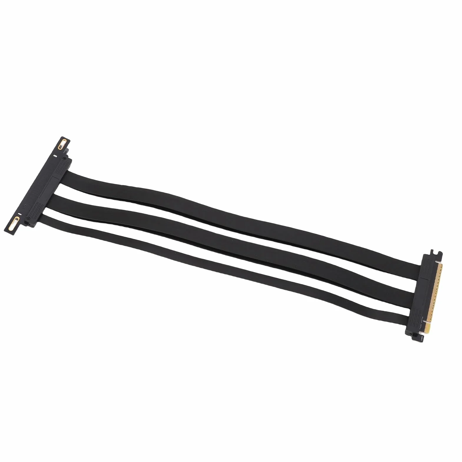 Naroote Kabel Nośny PCIe 5.0, Kabel Przedłużający GPU 128 Gb/s, Kątowy 90 Stopni do Pionowego Montażu Karty Graficznej, Idealny do Obudów Komputerów PC, Serwerowych Systemów Gier ITX (40cm)