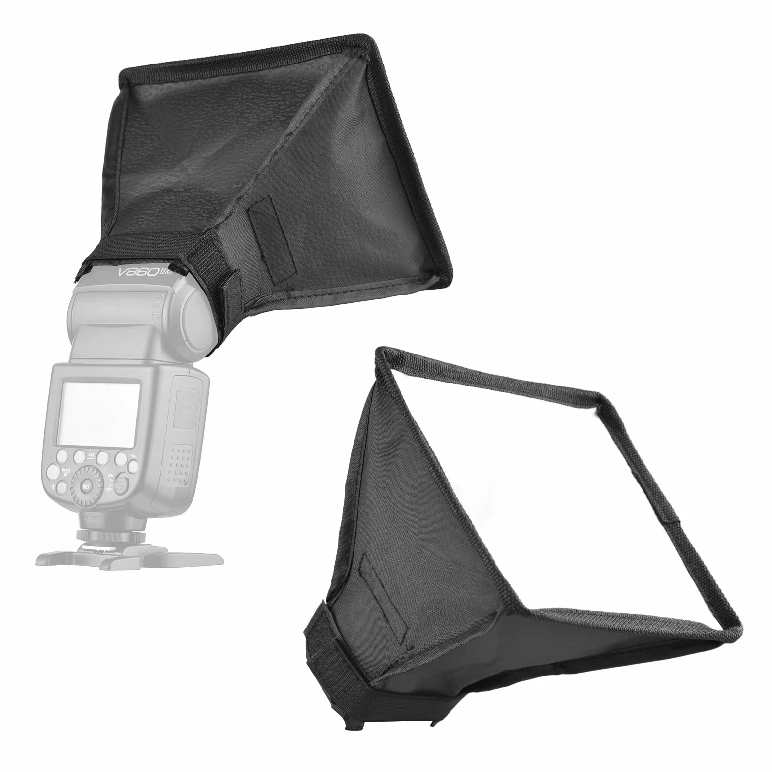 FAJIA 17 x 15 cm / 6,7 x 6 cali mini uniwersalna kamera błyskowa Softbox Speedlite składany dyfuzor z wymienną torbą do przenoszenia do kamery błyskowej