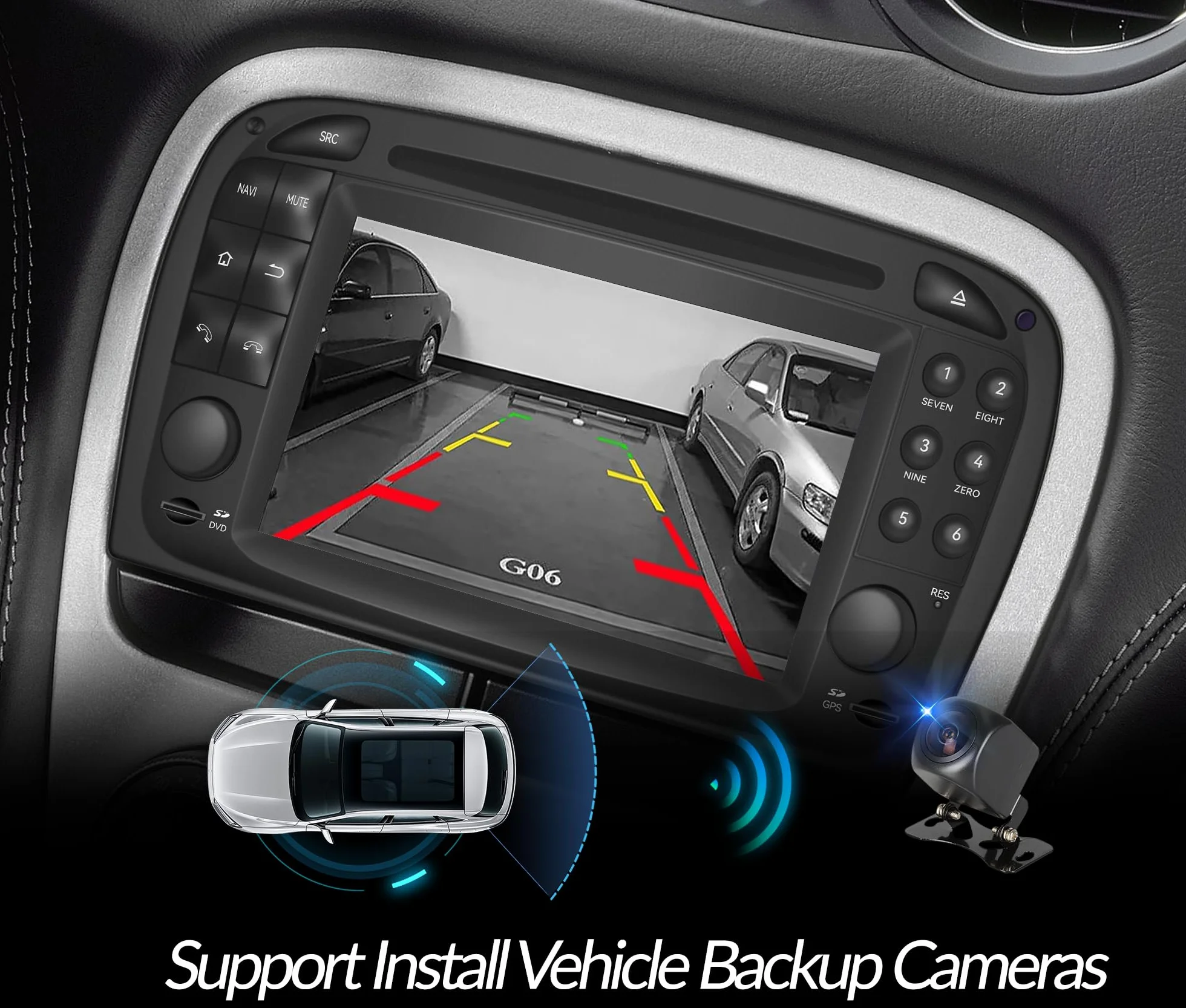 Aktualizacja ekranu dotykowego Android o przekątnej 6,2 cala do radia Mercedes SL R230, CarPlay, aplikacja do tworzenia kopii lustrzanych, Netflix, YouTube, TV, Spotify, Wi-Fi, USB, FM, DVD, nawigacji