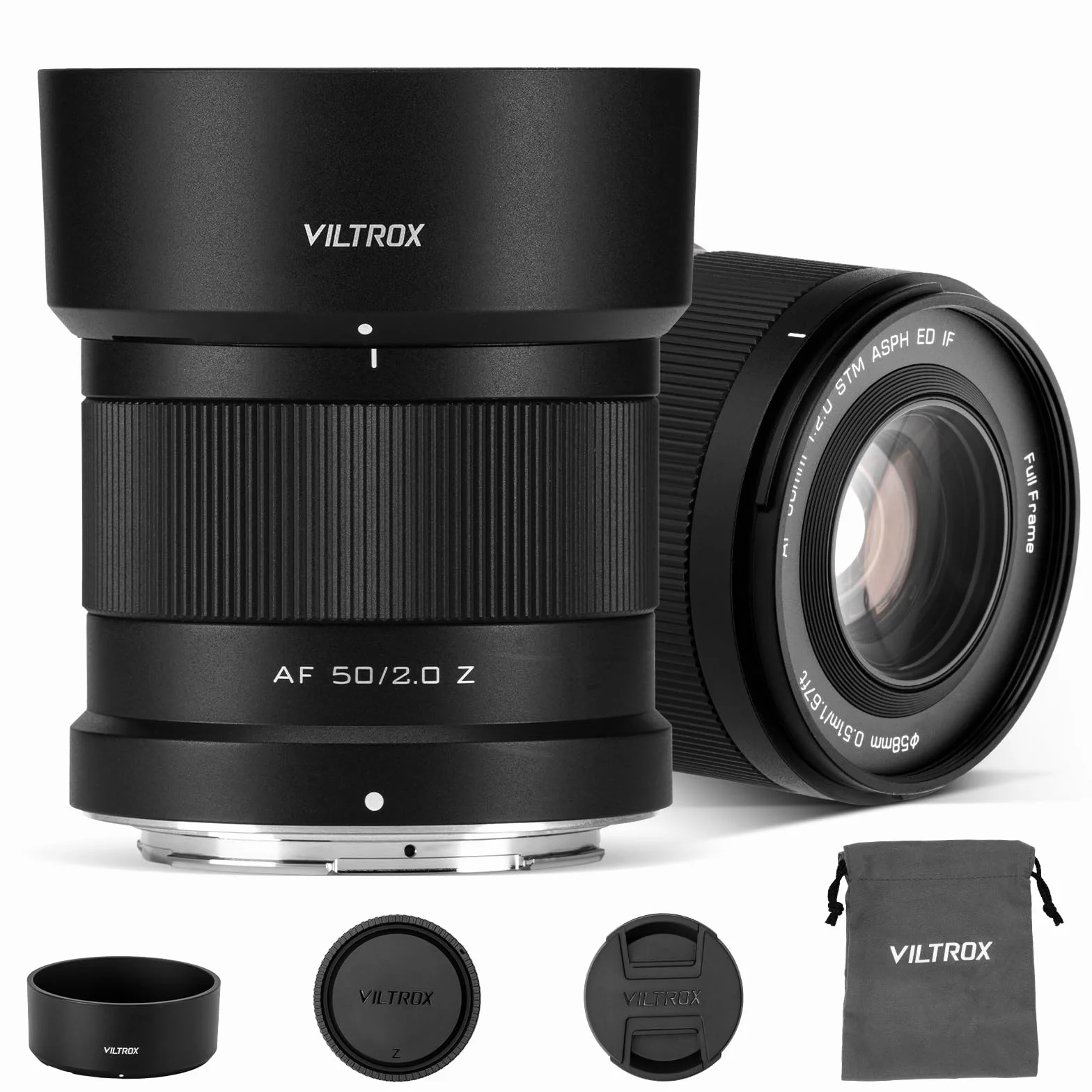 VILTROX 50 mm F2.0 Full-Frame STM autofokus obiektywy do aparatu for Nikon Z Mount, obiektyw aparatu, duża przysłona, kompatybilna z for Nikon Z9, Z8, Z7, Z6, Z5, Z50, Z30, ZFC