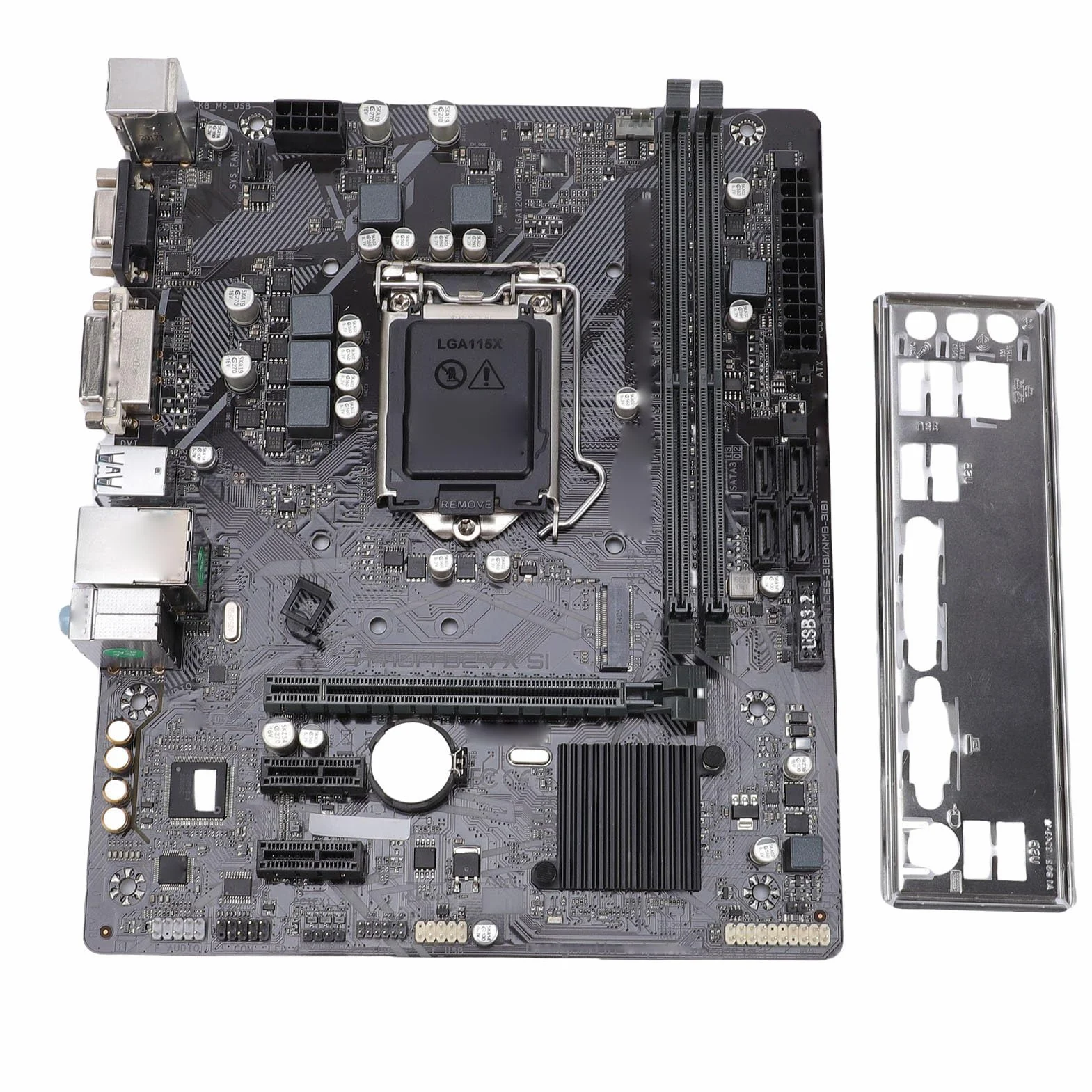 Generic Płyta Główna M-ATX H410M-D2VX-SI do Komputerów Stacjonarnych z Gniazdami PCI-E Pasuje do Procesora CPU 10. Generacji dla Entuzjastów Gier