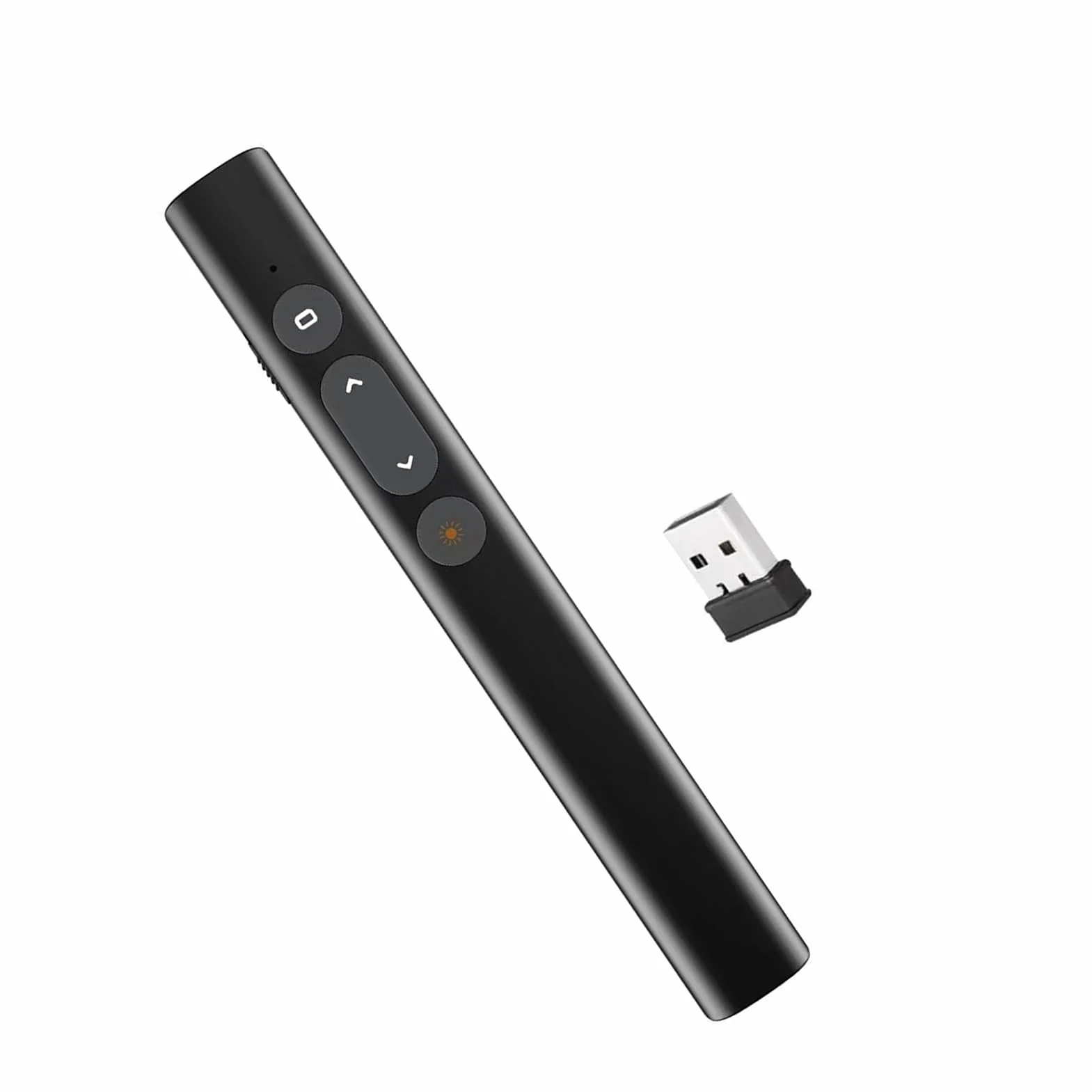 Tosuny Bezprzewodowy Pilot do Prezentacji 2,4 GHz, Czerwony Wskaźnik Laserowy 30 m z Odbiornikiem USB