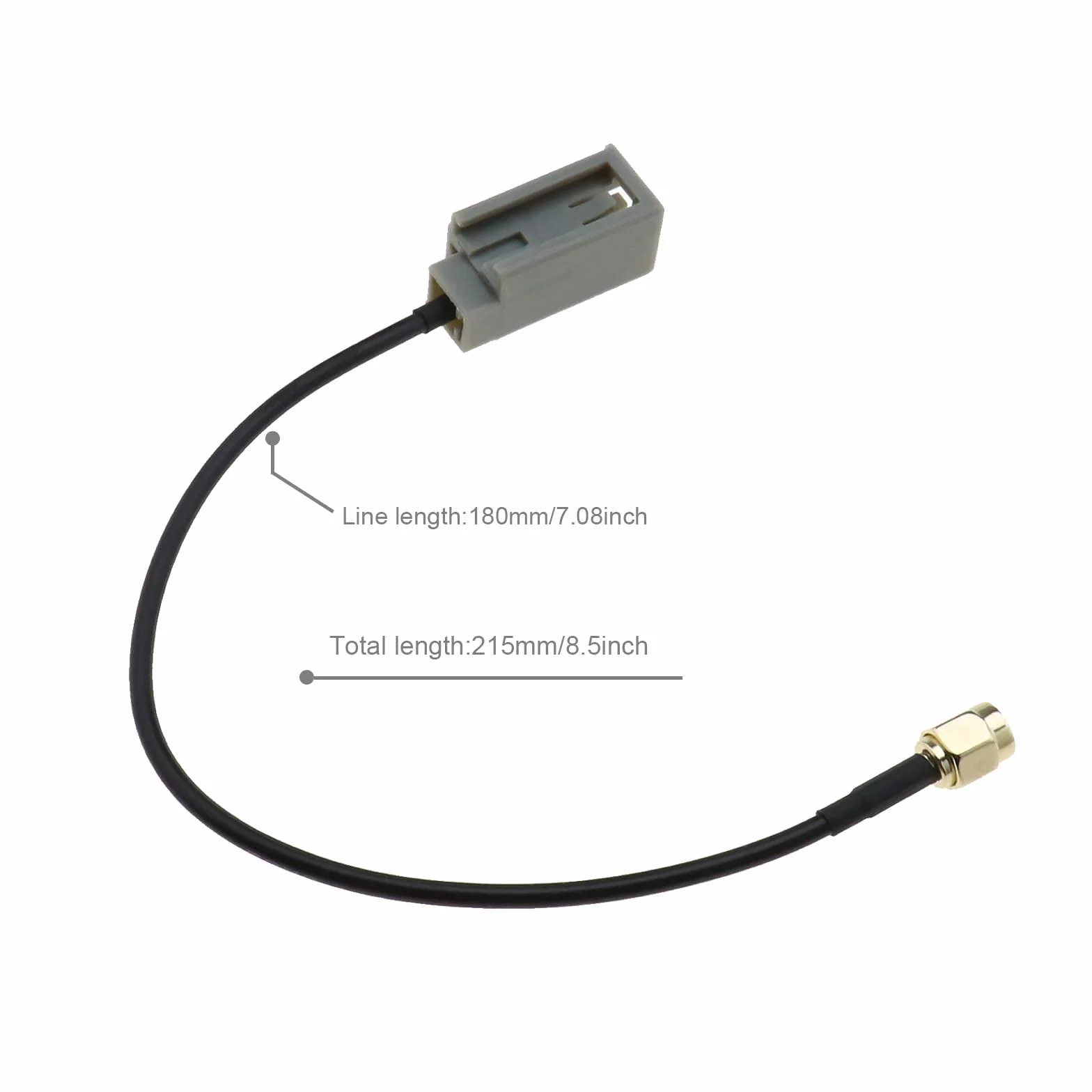 EMSea Adapter anteny samochodowej GT5 wtyczka na wtyk SMA do radia Wi-Fi, bezprzewodowa antena zewnętrzna, radionawigacja GSM, GPS, DAB i DAB +