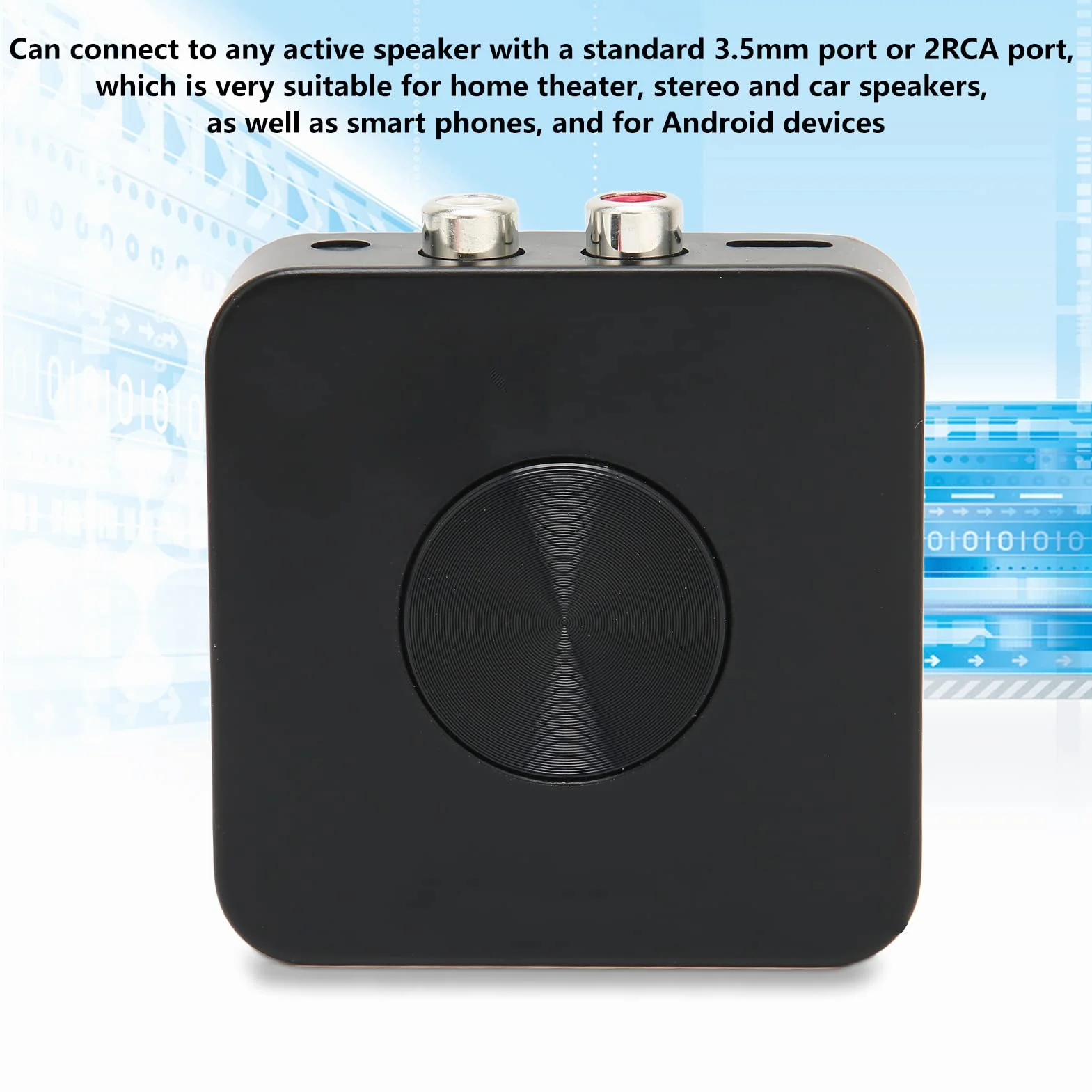 Odbiornik Bluetooth, Adapter Audio Bluetooth 2 w 1 z Kablem 3,5 Mm i Kablem RCA, Profesjonalny Bezprzewodowy Adapter Audio do Głośnika Kina Domowego