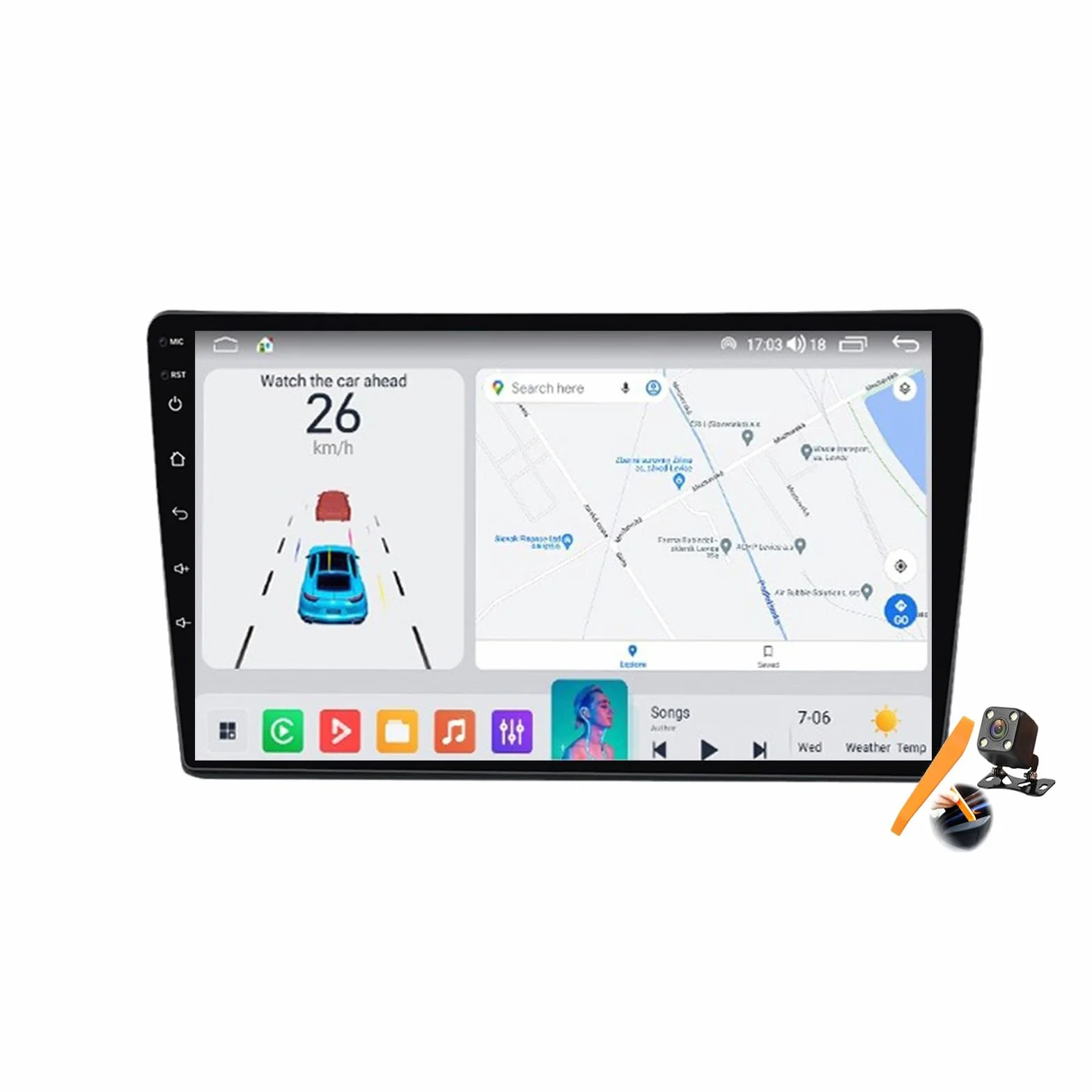 M6 pro3, Android 15.0 Stereo zamiennik dla Sienna 2004-2010 Radio samochodowe Nawigacja GPS 9-calowy przenośny odtwarzacz multimedialny DVD Odbiornik FM BT z Android Auto CarPlay