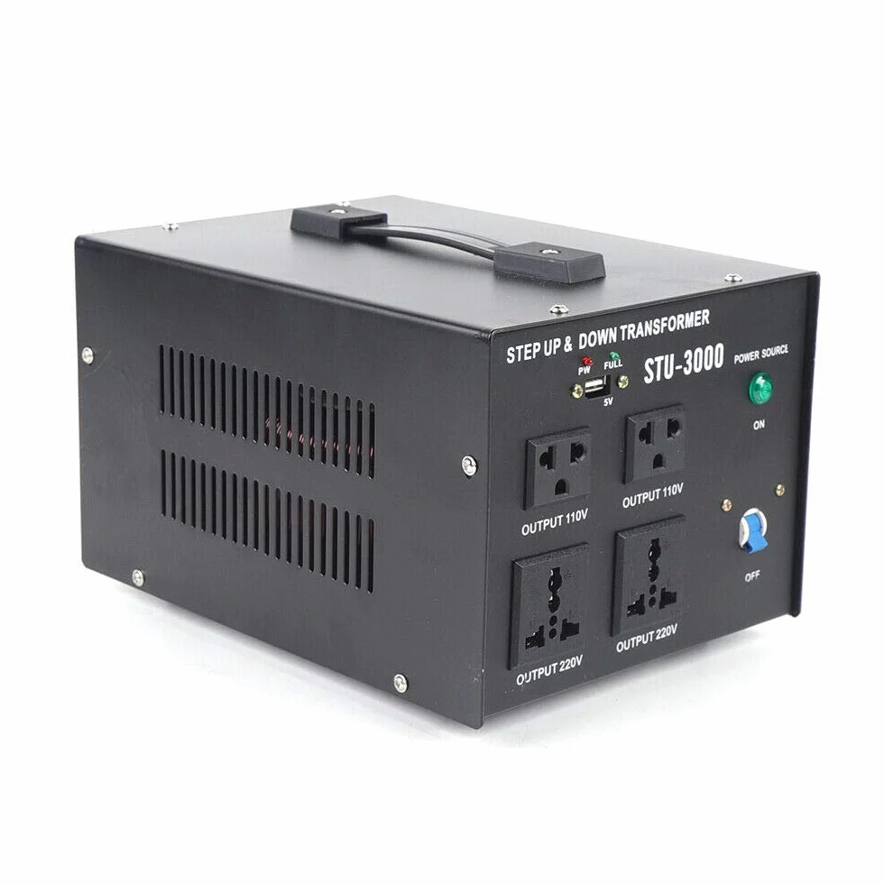 Przetwornica napięcia, 110 V-220 V, 3000 W, USB, konwerter napięcia
