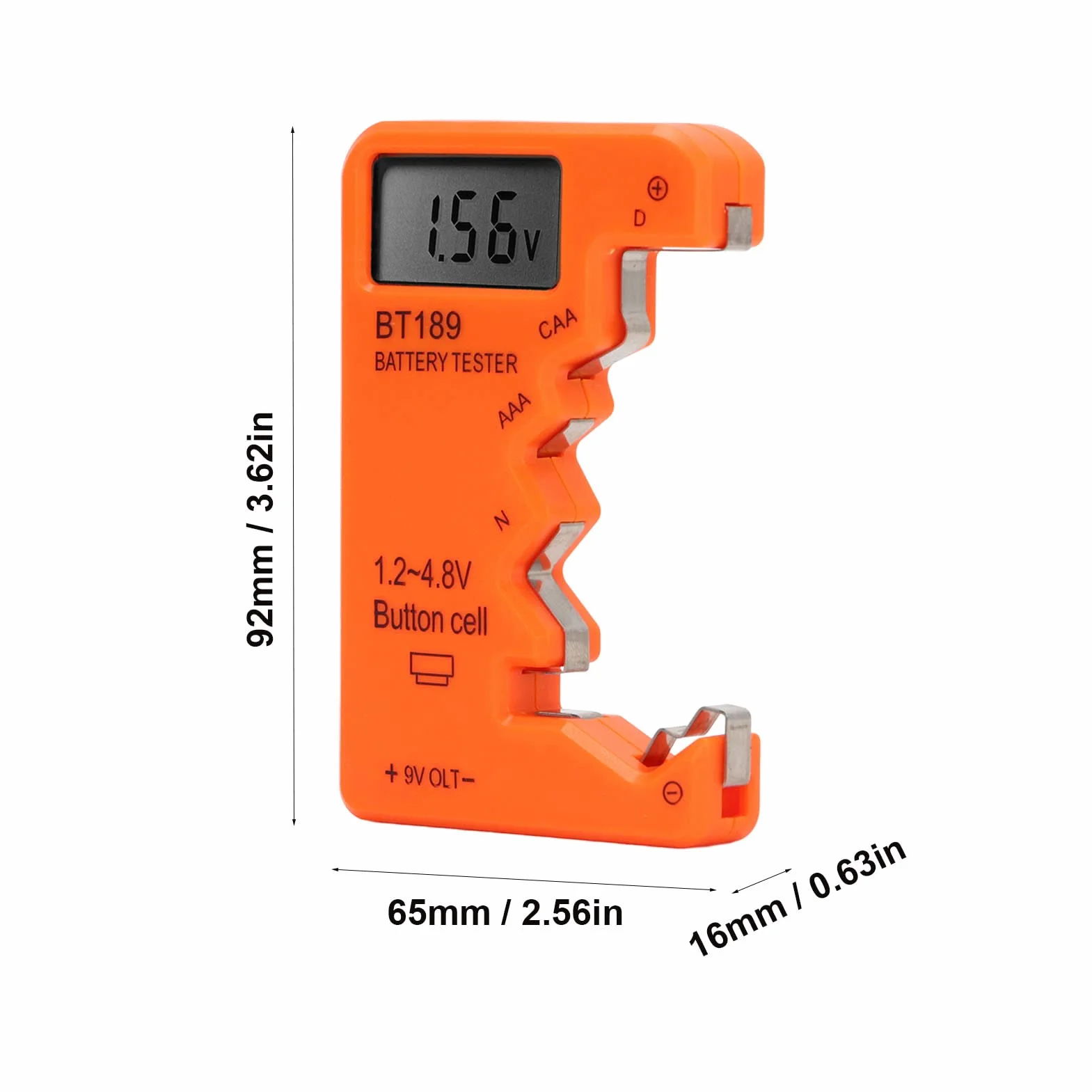 Tester Pojemności Baterii Cyfrowy Miernik Żywotności dla AA AAA 6F22 9V 1.5V