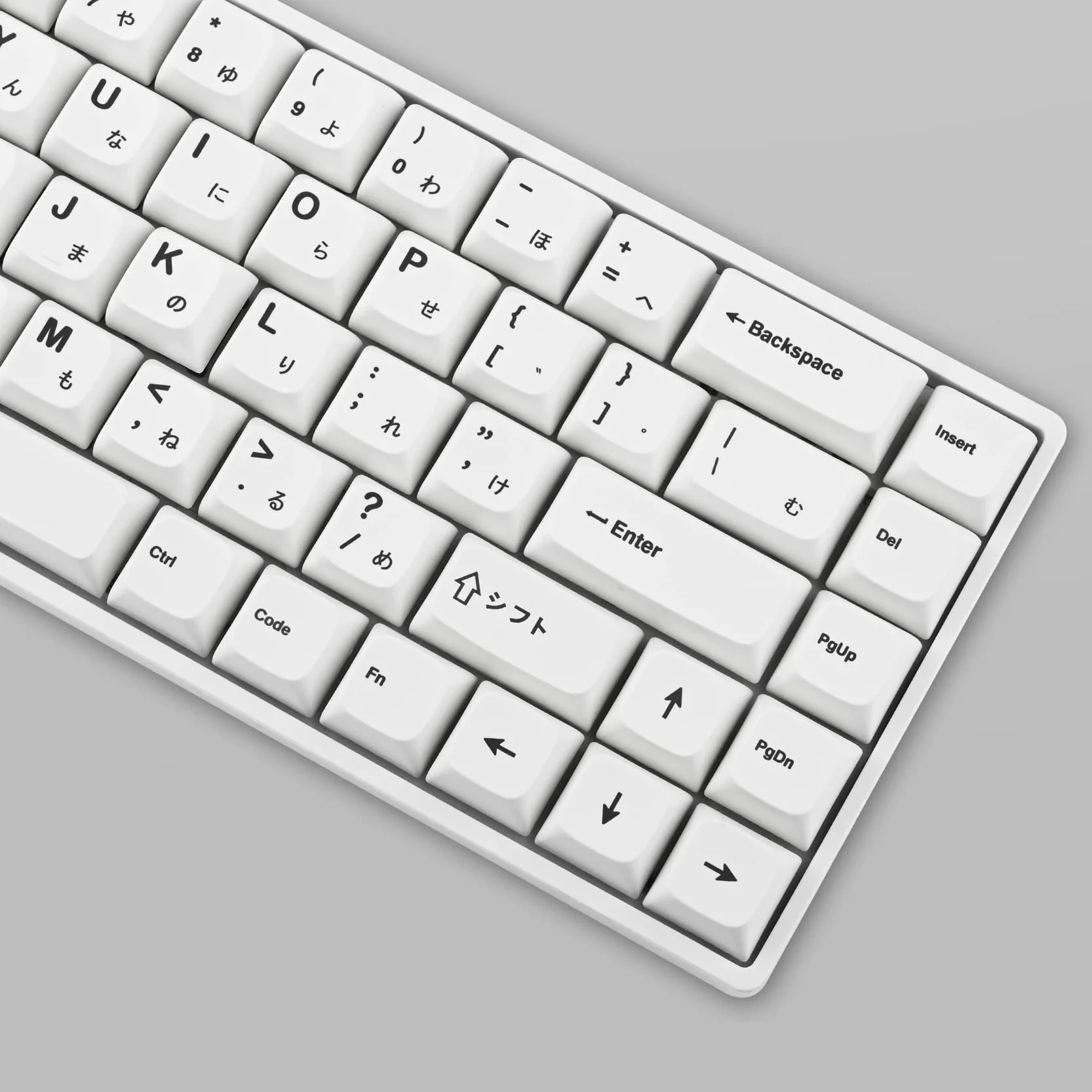 SOLIDEE 135 klawiszy, japońskie białe nakładki na klawisze 65% XDA, zestaw do klawiatury 60% tkl do Cherry Mx Gateron Kailh Switch 87/68/64/104 (minimalistyczna biel)