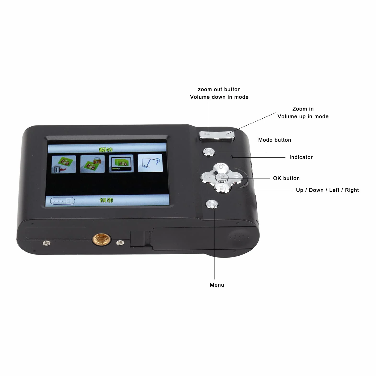 Cyfrowy aparat fotograficzny, 44-megapikselowy aparat, autofokus CCD MP3, obsługa baterii 700 mAh Nagrywanie wideo 2,7 K, odpowiedni dla nastolatków, dziewcząt, seniorów, początkujących