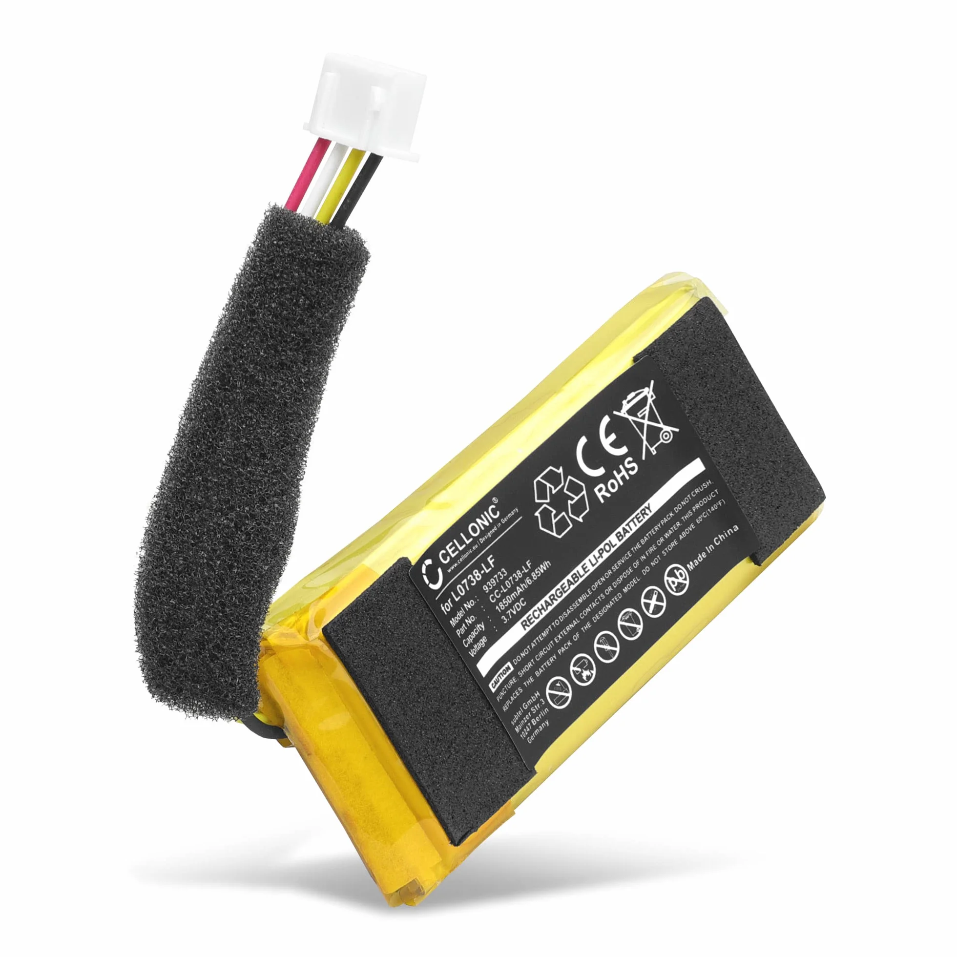 CELLONIC 1 x bateria głośnikowa kompatybilna z tunerem JBL 1, L0738-LF - (1850mAh, 3,7V)