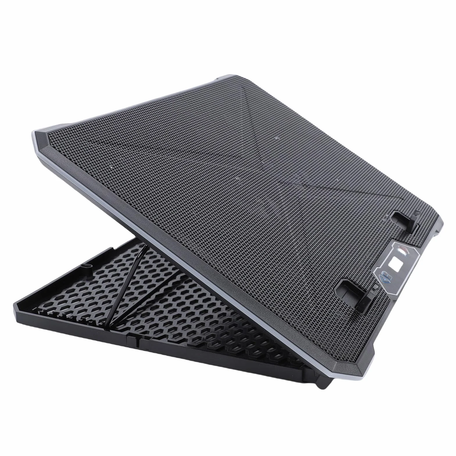 Podkładka Chłodząca do Laptopa do Gier RGB z 10 Wentylatorami, Regulowanymi 5 Prędkościami, 2 Portami USB, Laptopów 12–19 Cali, Solidna Konstrukcja i Konfigurowalne Oświetlenie (14 fanów)