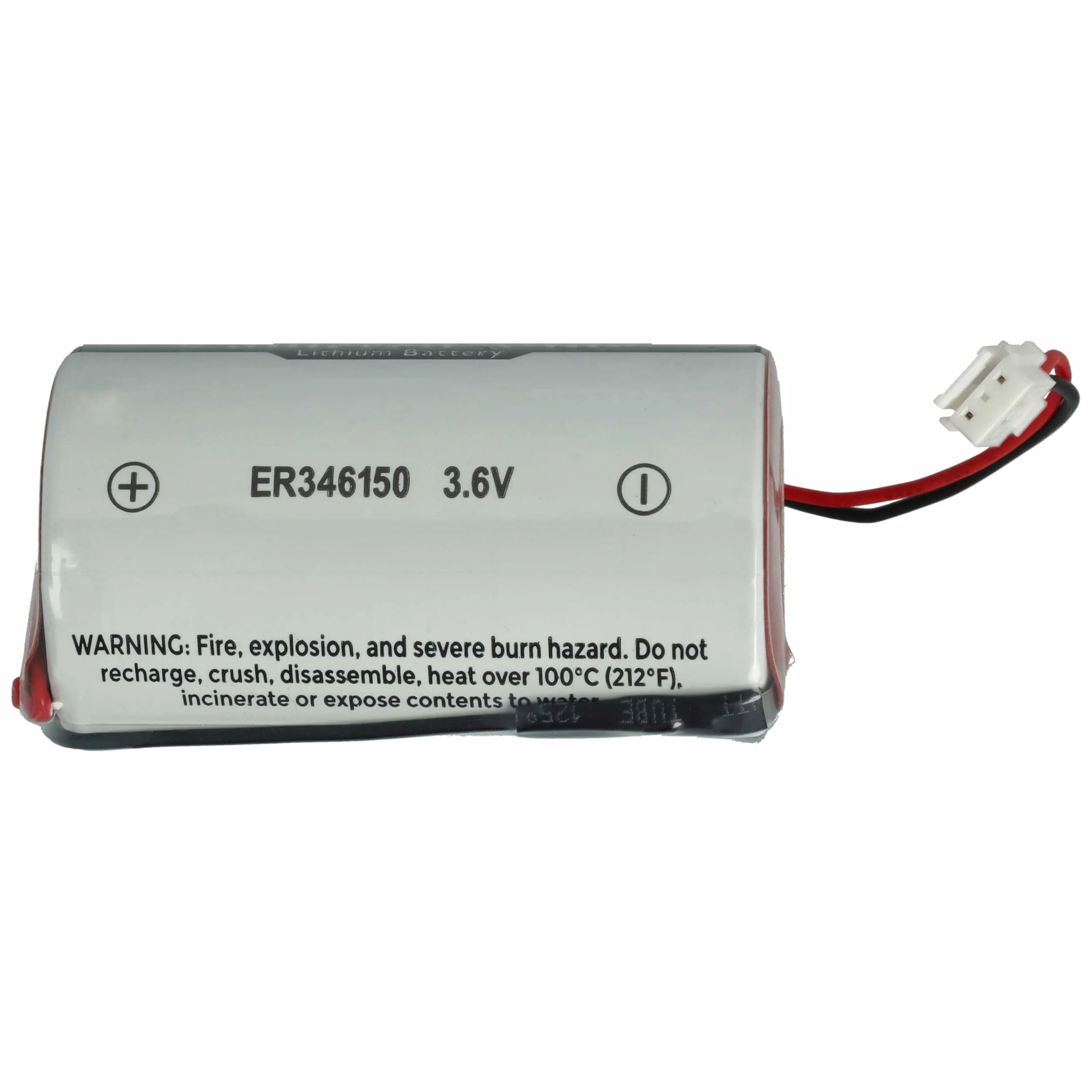 vhbw 2 x bateria kompatybilna z DSC WT4911B, WT4911, WT4911BM, jednostki alarmowe IMPASSA, Home Security, bezprzewodowa syrena zewnętrzna (14500 mAh, 3,6 V, Li-MnO2)