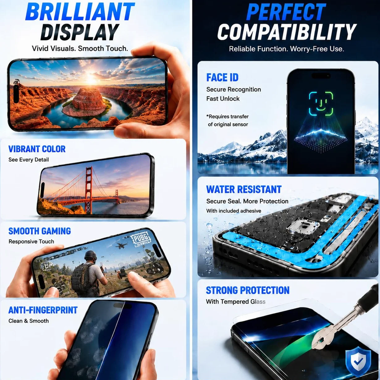LMQ Zamiennik ekranu LCD do iPhone'a 11 6,1 cala, montaż ramki, wyświetlacz LCD i ekran dotykowy 3D z zestawem narzędzi naprawczych do A2111, A2223, A2221, z wodoodpornym klejem do szkła hartowanego