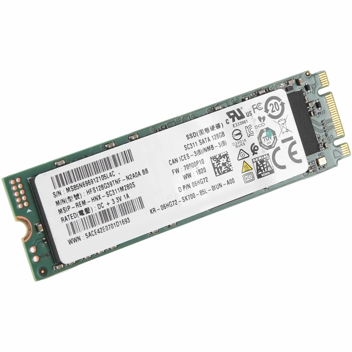 Do SK SC311 128 GB SATA SSD HFS128G39TNF-N2A0A M.2 6 Gb/s do laptopa stacjonarnego