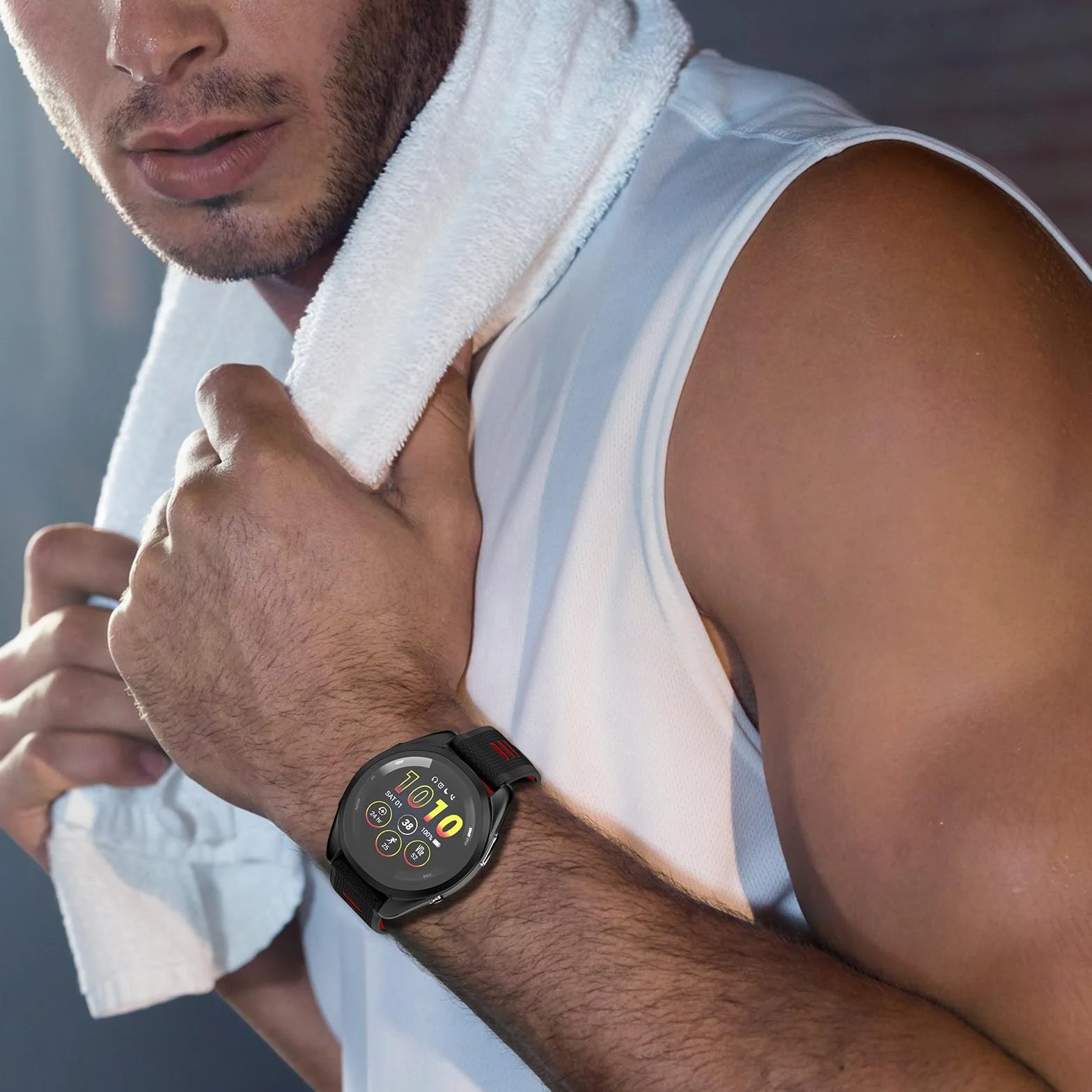 Pasek do zegarka Garmin Forerunner 265, Forerunner 255, Vivoactive 4, Venu 3, Venu 2, silikonowy pasek zastępczy, 22 mm