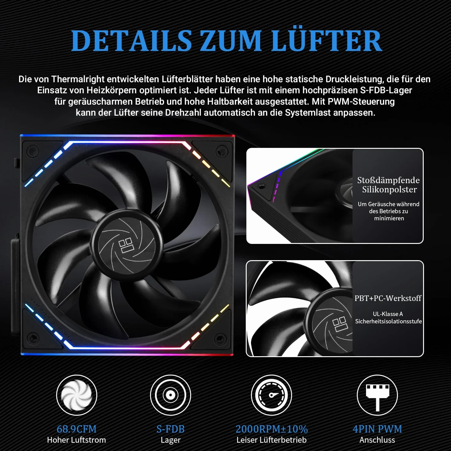 TR Levita Vision 360 ARGB czarna chłodnica procesora AIO bezprzewodowa, zakrzywiony ekran o rozdzielczości 2400 x 1080, do AM4/AM5, Intel LGA1851/1700, wyświetlacz 3D 6,67"