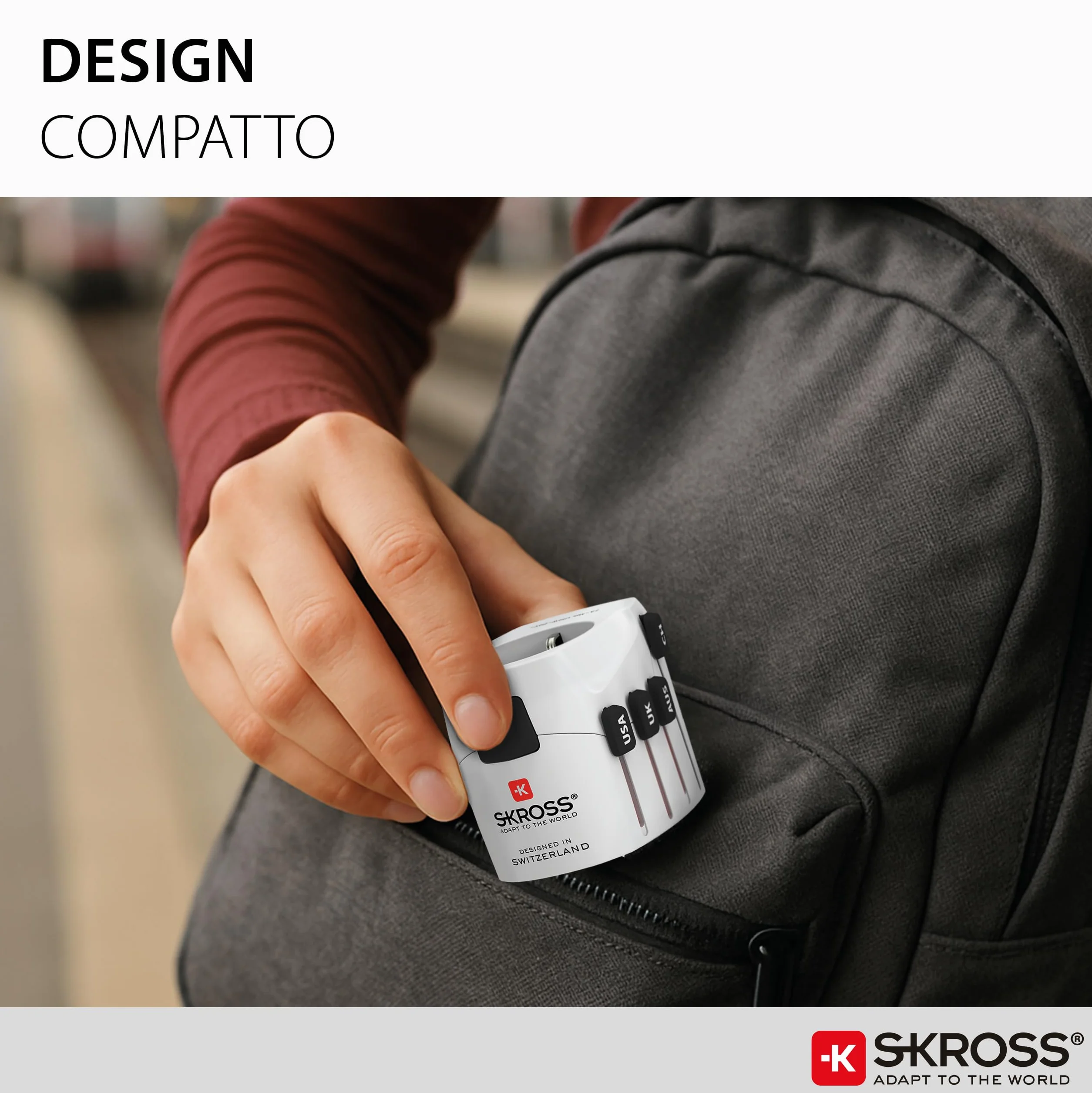 Skross 1.103145 adapter podróżny Pro