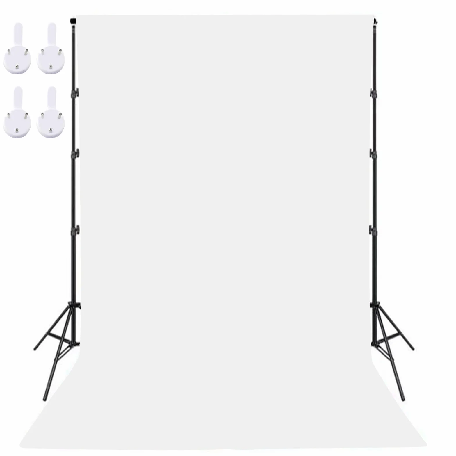 Tło fotograficzne białe, tło do kamery internetowej, tło fotograficzne, białe tło fotograficzne (2 x 3 m