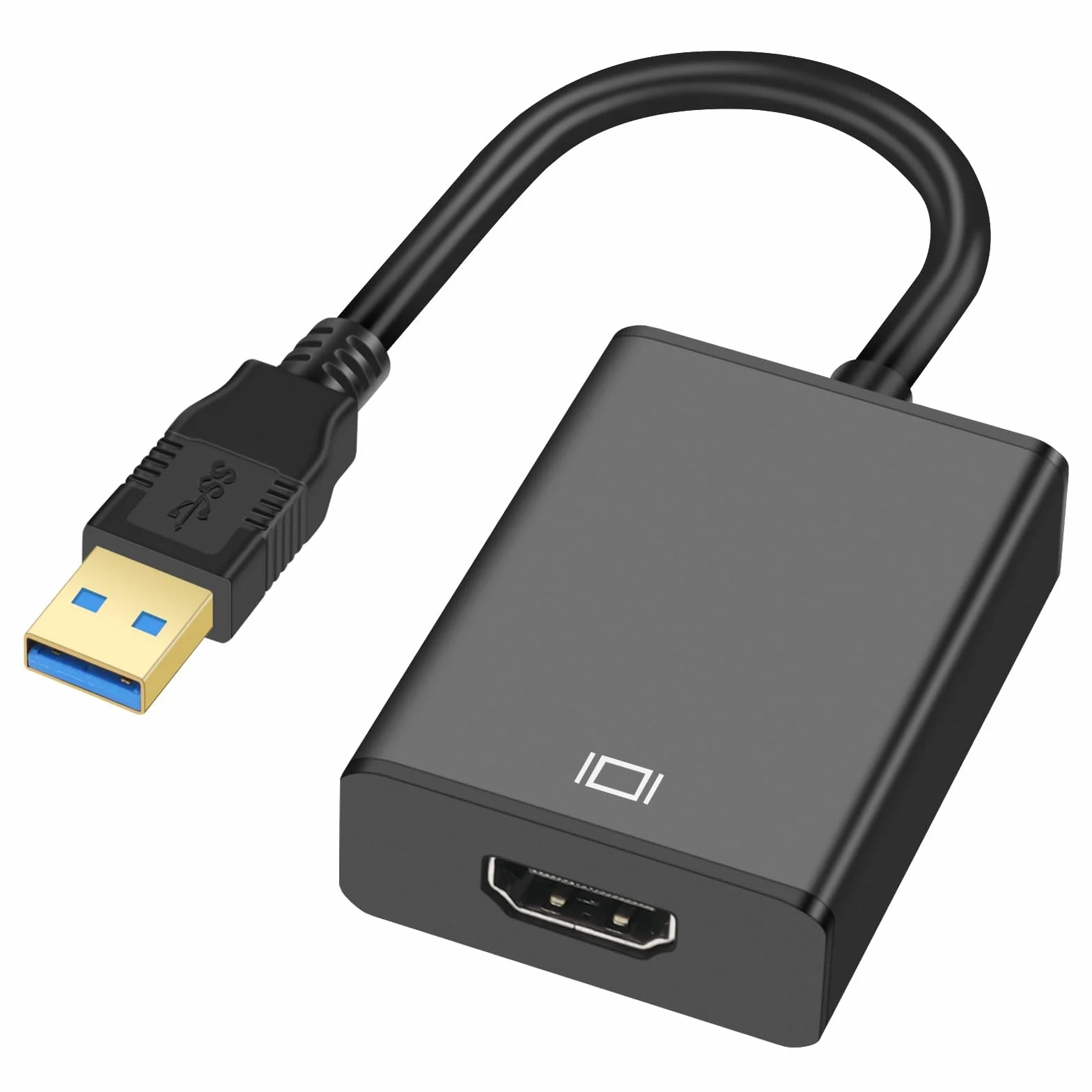 AXFEE Adapter USB na HDMI, 1080P Full HD USB 3.0/2.0 na HDMI, wiele wyświetlaczy, kompatybilny z Windows 10/8.1/8/7, monitorem, projektorem, HDTV, laptopem