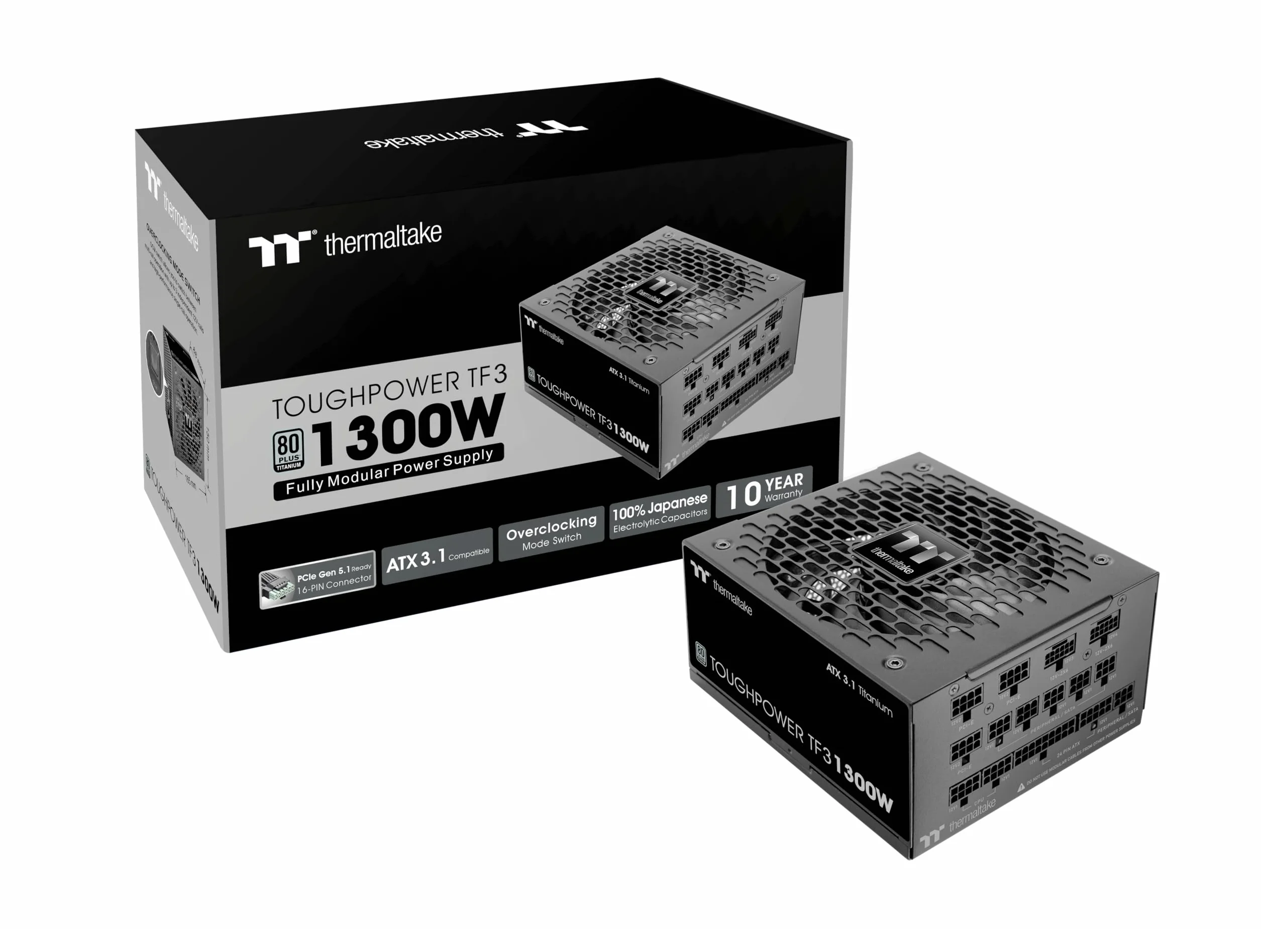 Thermaltake Toughpower TF3 1300 W | w pełni modułowy | ATX 3.1 | PCIe Gen 5.1