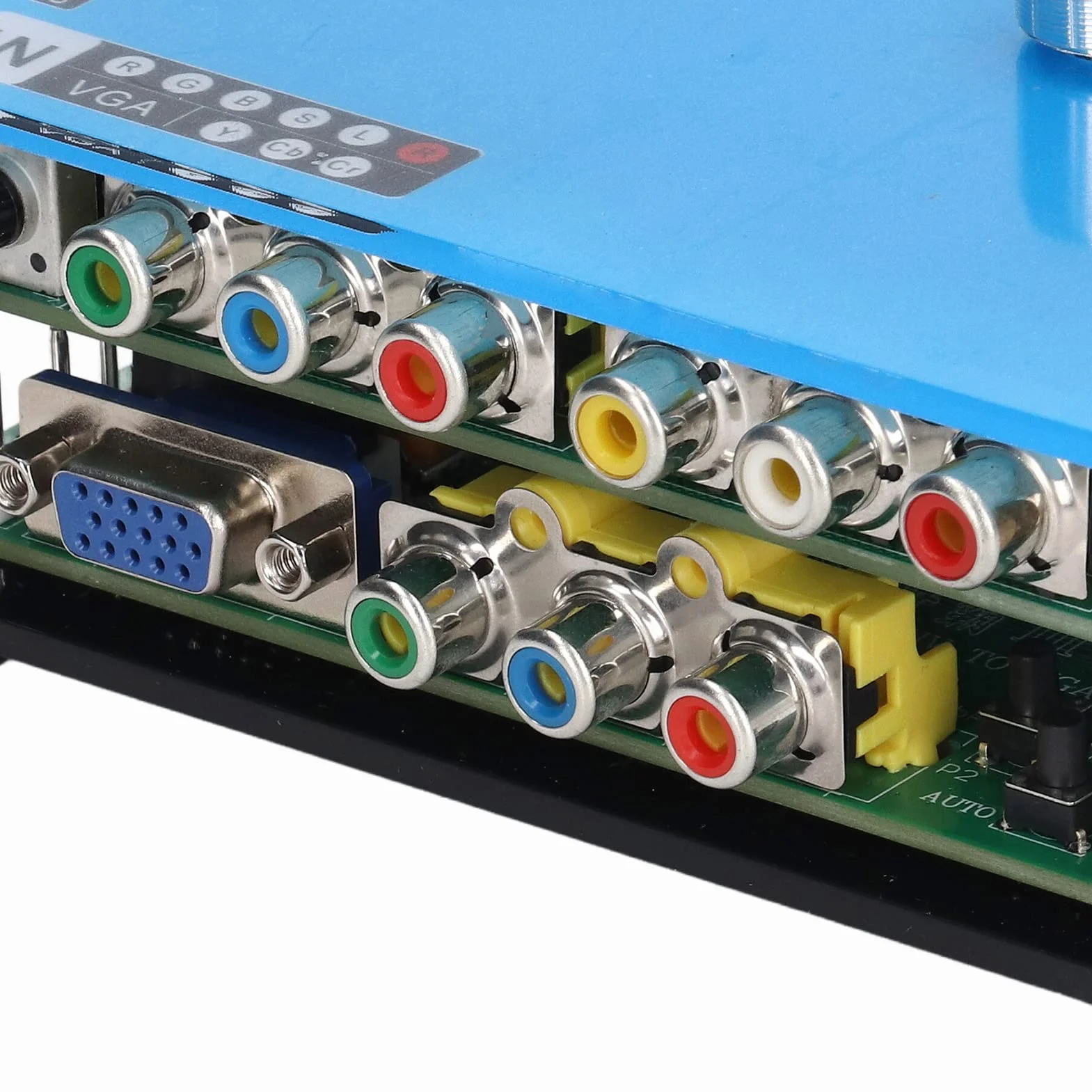 Fafeicy Konwerter VGA GBSC Konwerter Gier Wideo LCD z 3 Trybami Wyjściowymi VGA do Konsol do Gier i Wyświetlaczy CRT Rozdzielczość 480p 720p 1080p