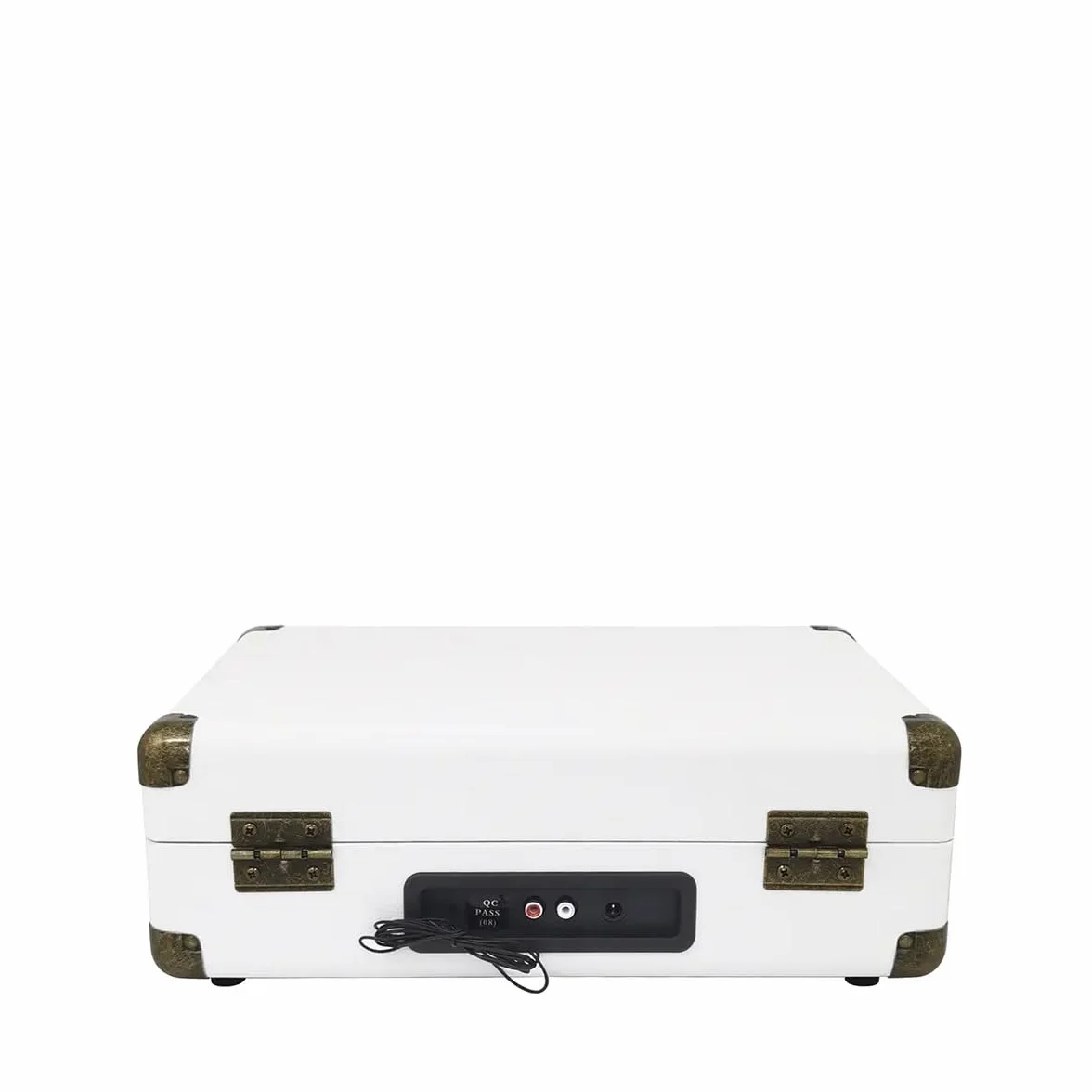 Gramofon z głośnikiem PRIXTON VC400, gramofon z Bluetooth i funkcją kodowania, odtwarzacz winylowy, radio FM i port USB, 33/45/78 obr./min, biały