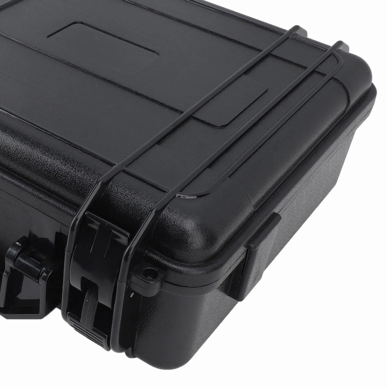 Etui ochronne Wodoodporny, twardy futerał do przechowywania z wyściółką z pianki Zagęszczone plastikowe zatrzaski do wykrywacza metalu Wytrzymała, odporna na wstrząsy walizka