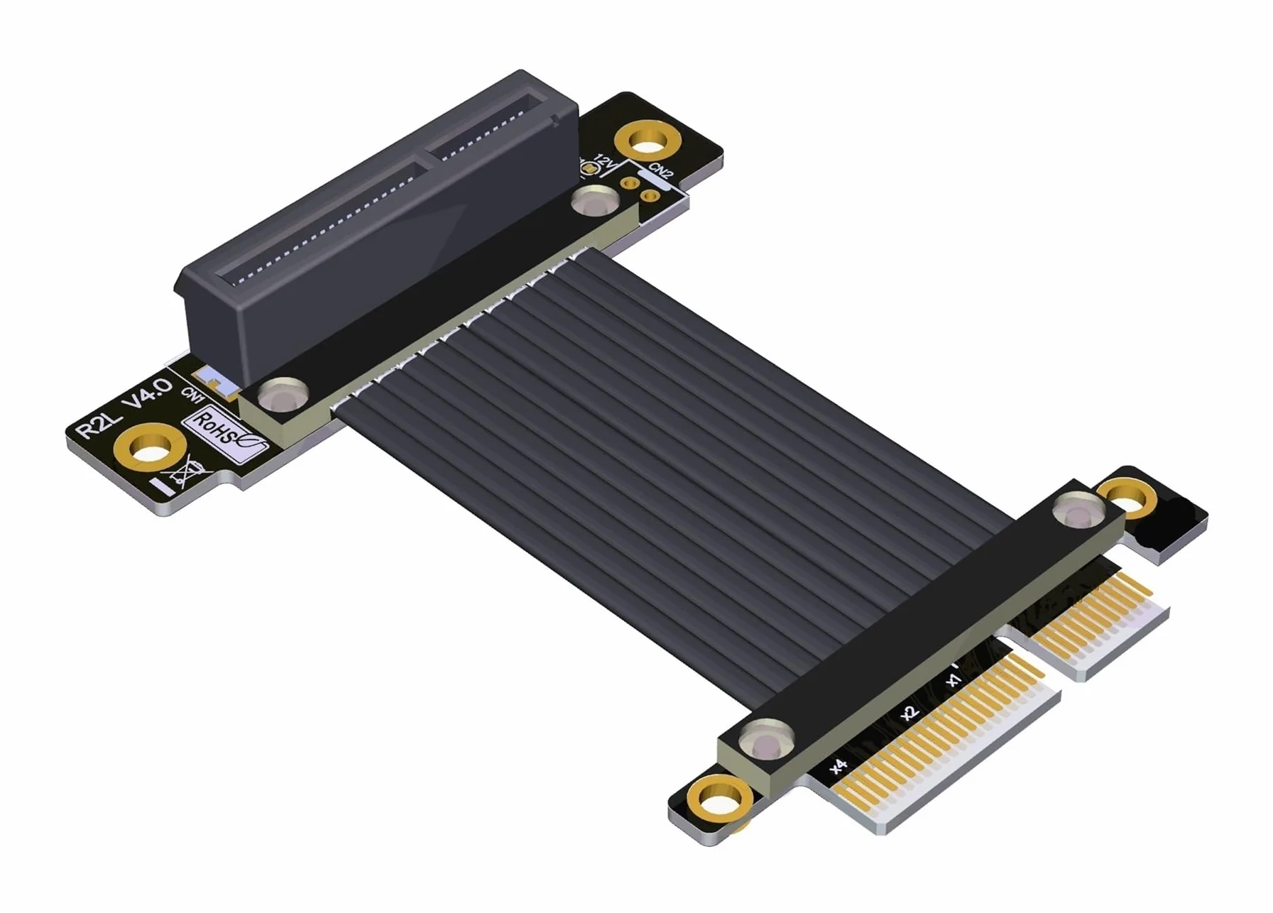 PCI-E 4X PCI Express 4.0 X4 PCIE Riser Card Converter Extender do karty graficznej GPU górnik 1 szt. (10 cm, R22SF 4.0)