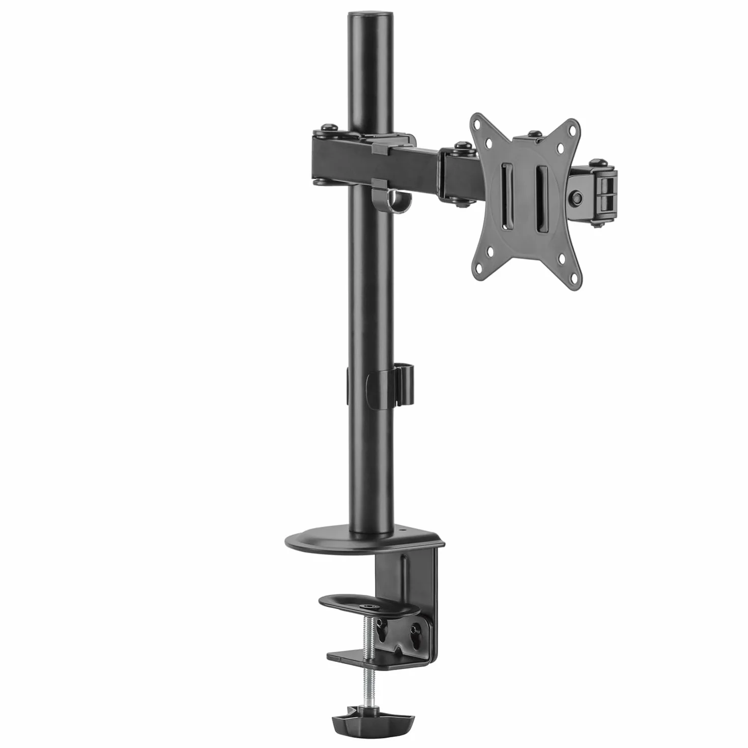 Uchwyt biurkowy do monitora LCD Maclean, 17-32", 9kg, VESA 75x75 oraz 100x100 podwójne ramię, MC-753N