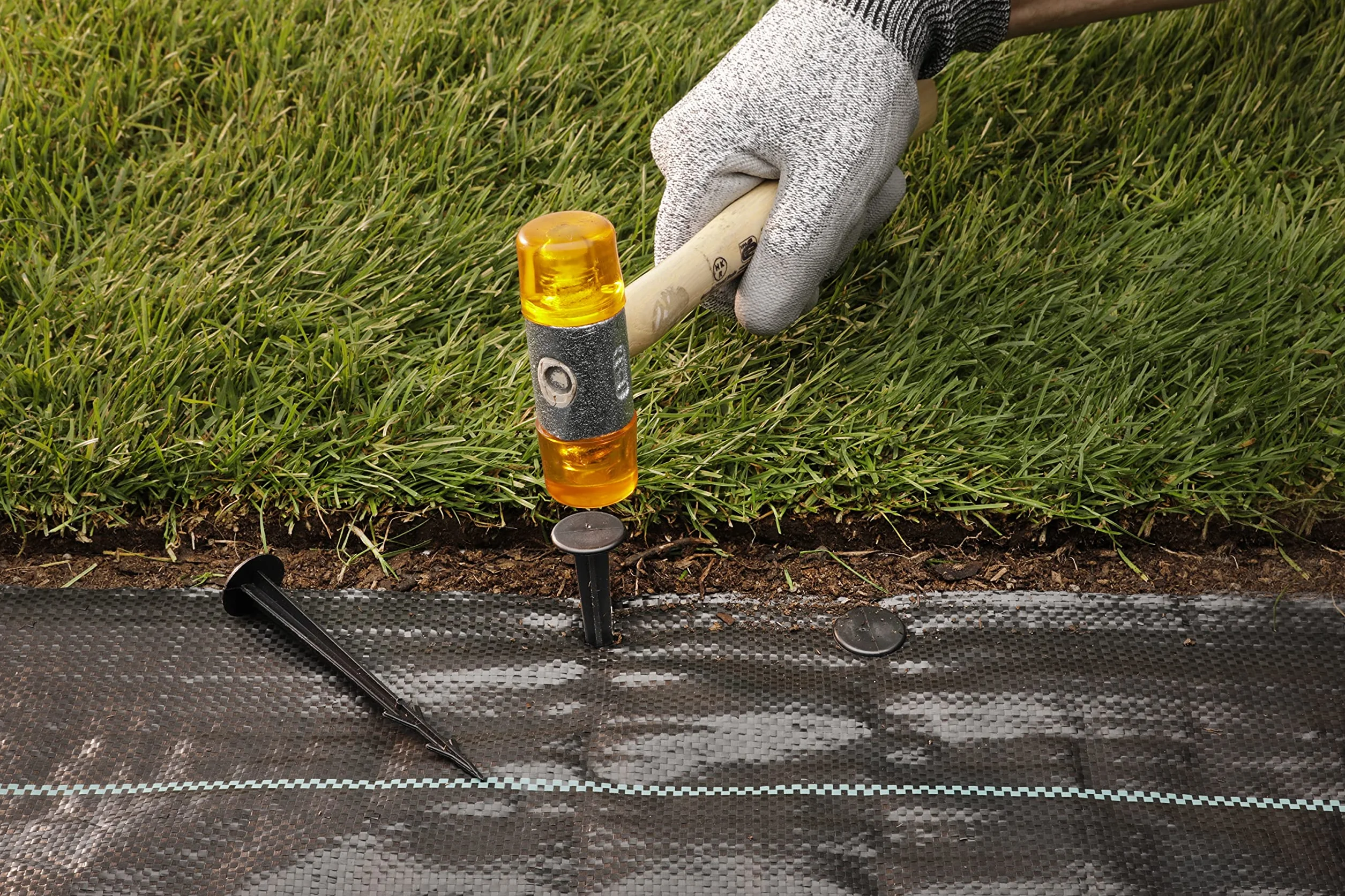 GardenMate Tkanina przeciw chwastom 100 g/m² 2 m x 10 m przepuszcza wodę ochrona UV