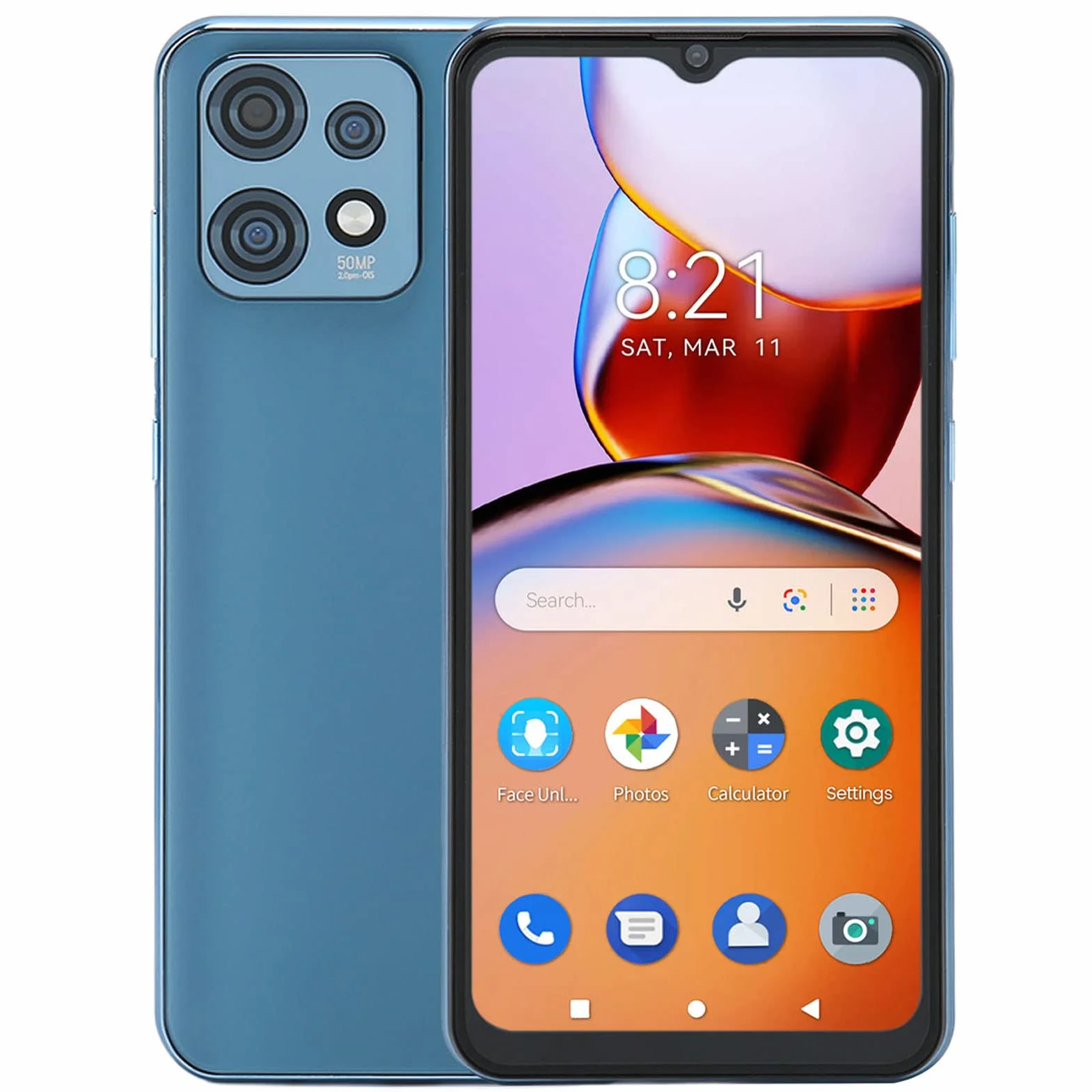 Telefon Komórkowy X40 Pro, Smartfon 16 MP 32 MP 5G Wi-Fi 6,53 Cala z funkcją Rozpoznawania Twarzy do Użytku Biznesowego (wtyczka UE)