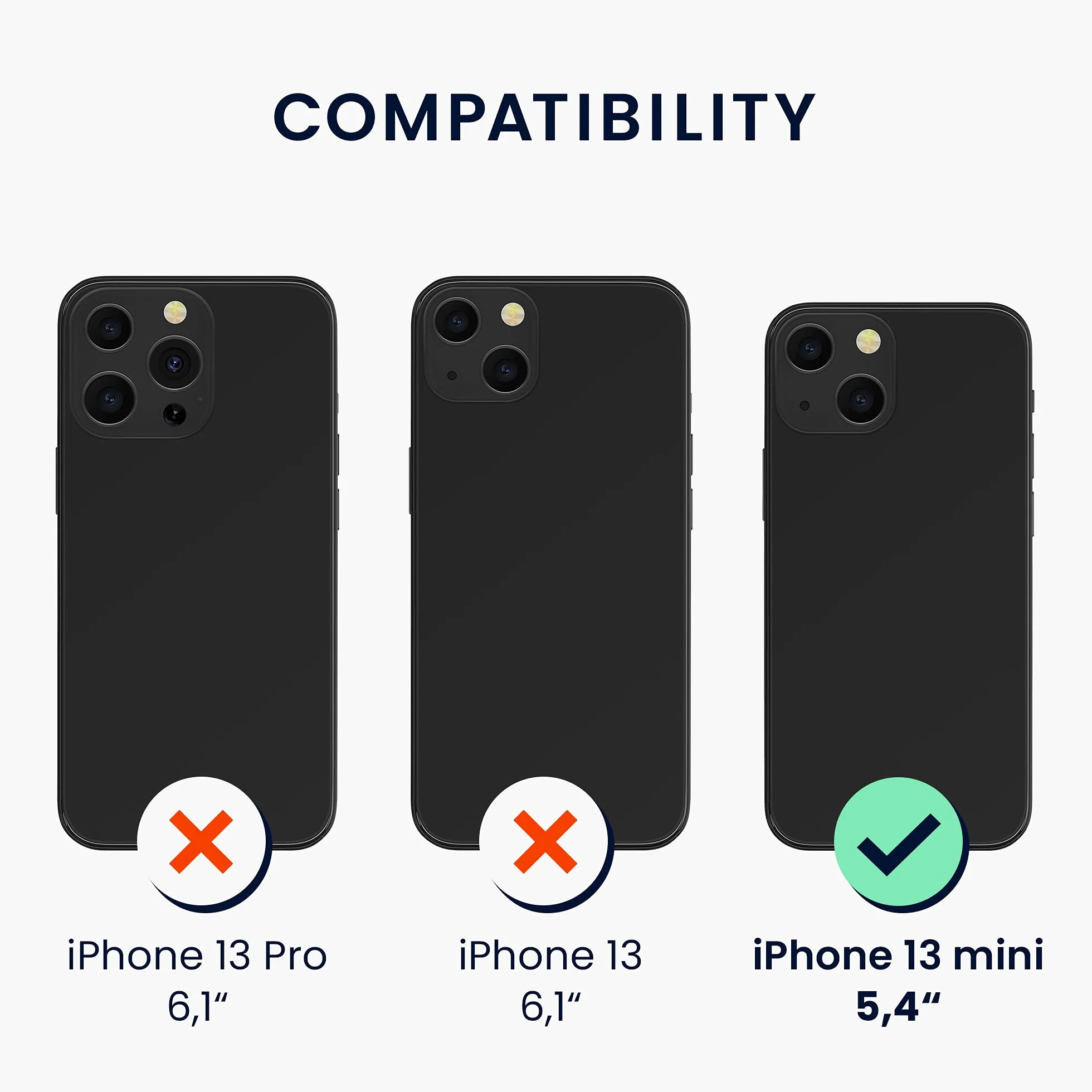 kwmobile Etui kompatybilne z Apple iPhone 13 Mini - TPU i silikon odporny na wstrząsy - Niebieski Fioletowy