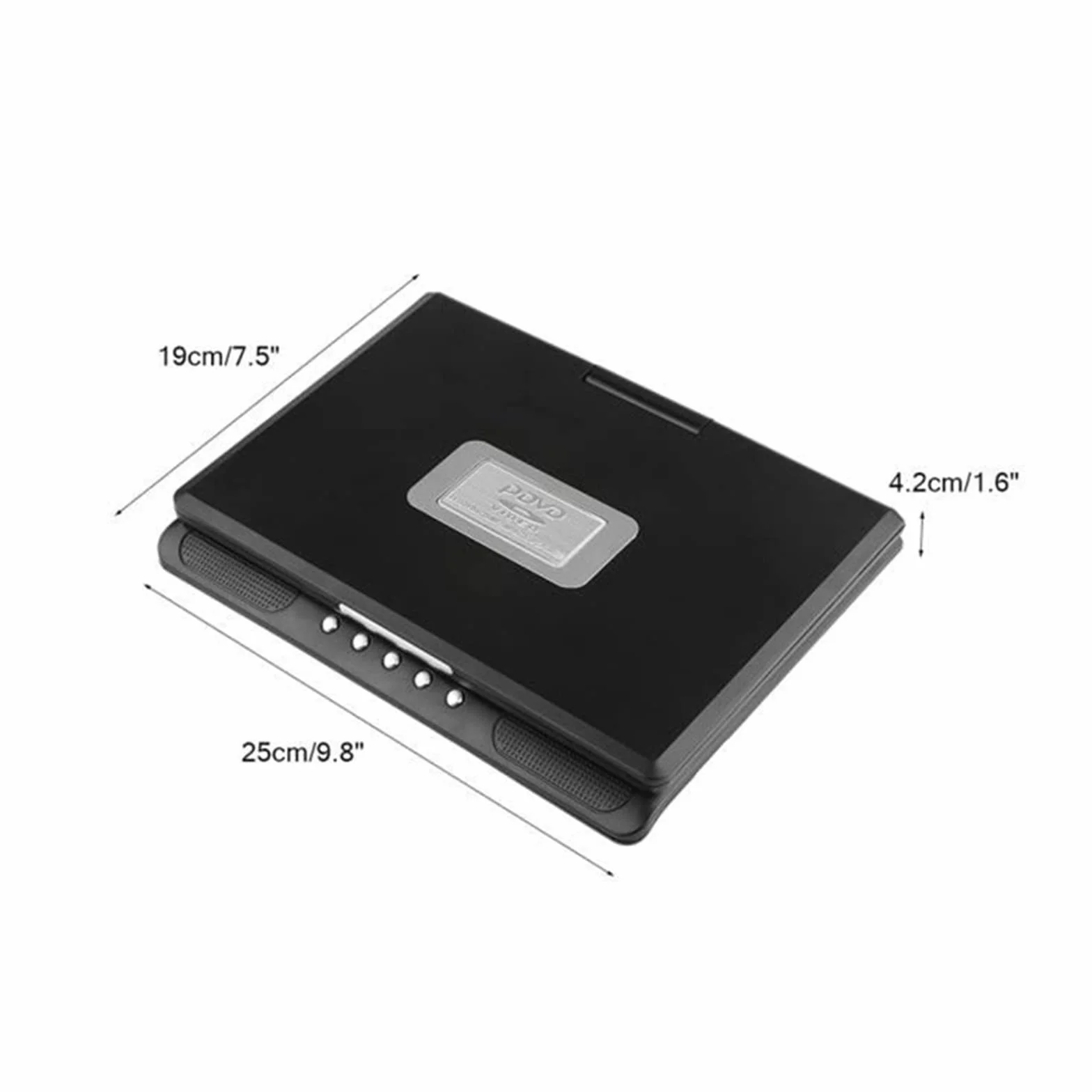 Przenośny odtwarzacz DVD,Odtwarzacz DVD, 9,8-calowy przenośny domowy samochodowy odtwarzacz DVD VCD CD z grami Odtwarzacz telewizyjny USB Adapter radiowy,for Home, Car