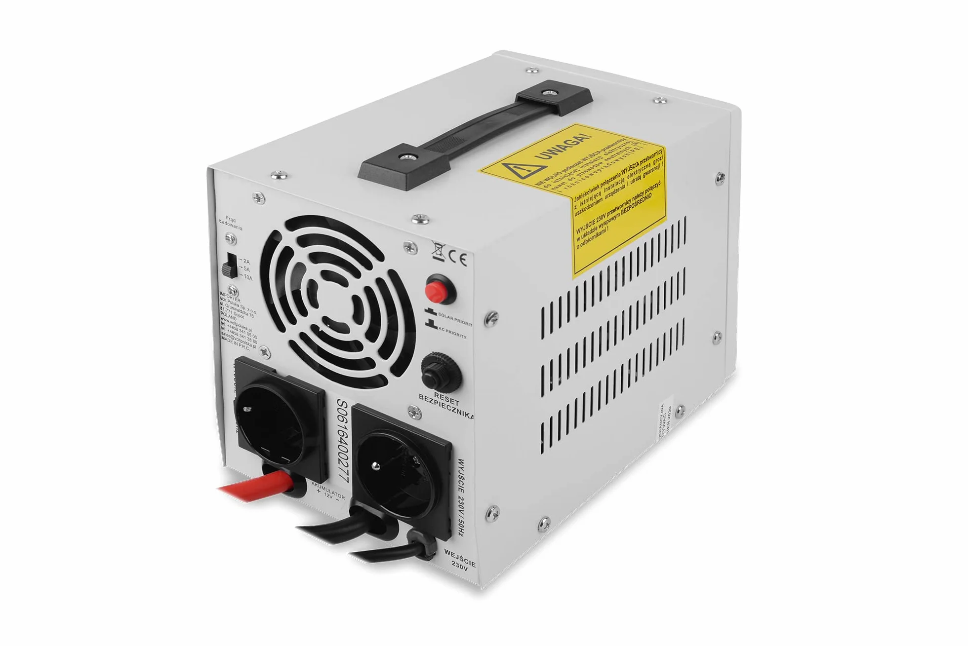 Volt Polska 3SPX0500ES Zasilacz awaryjny sinusPRO 500 E PLUS 12V, czarny