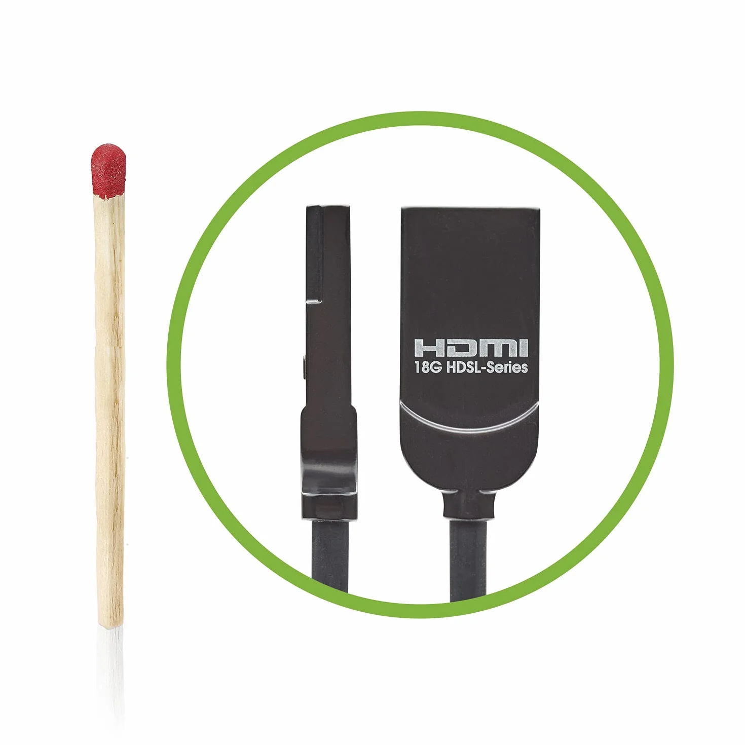Hicon Kabel HDMI® Ultra Slim Fit 3,6 mm wtyczka 4K 50/60 fps UHD Premium High Speed 18 GBit/s HDR 10 3D z Ethernet do 2 m kompaktowy bardzo elastyczny - HI-HDSL-0200