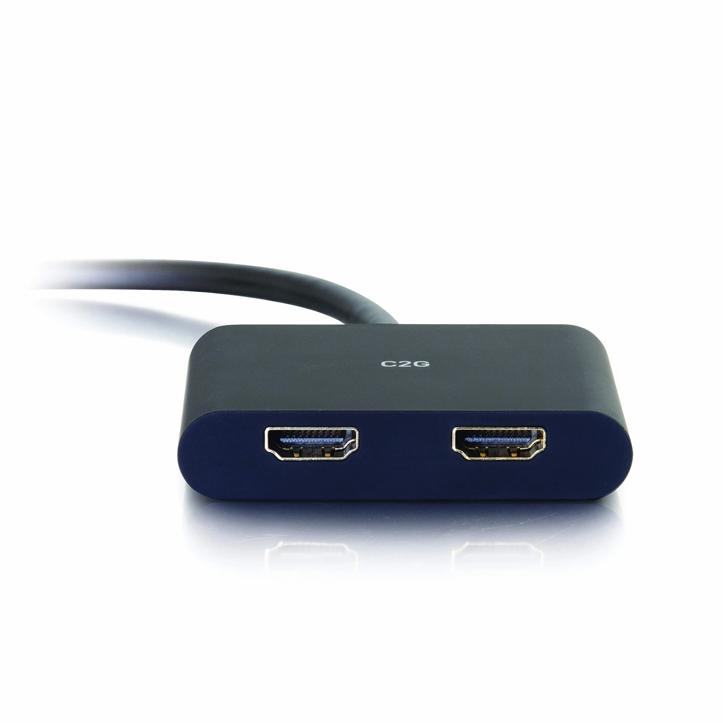 C2G 84293 DisplayPort 1.2 na podwójny HDMI 4K podwójny monitor MST Hub, DP Multi-Stream Transport (MST) rozdzielacz wielu monitorów, czarny