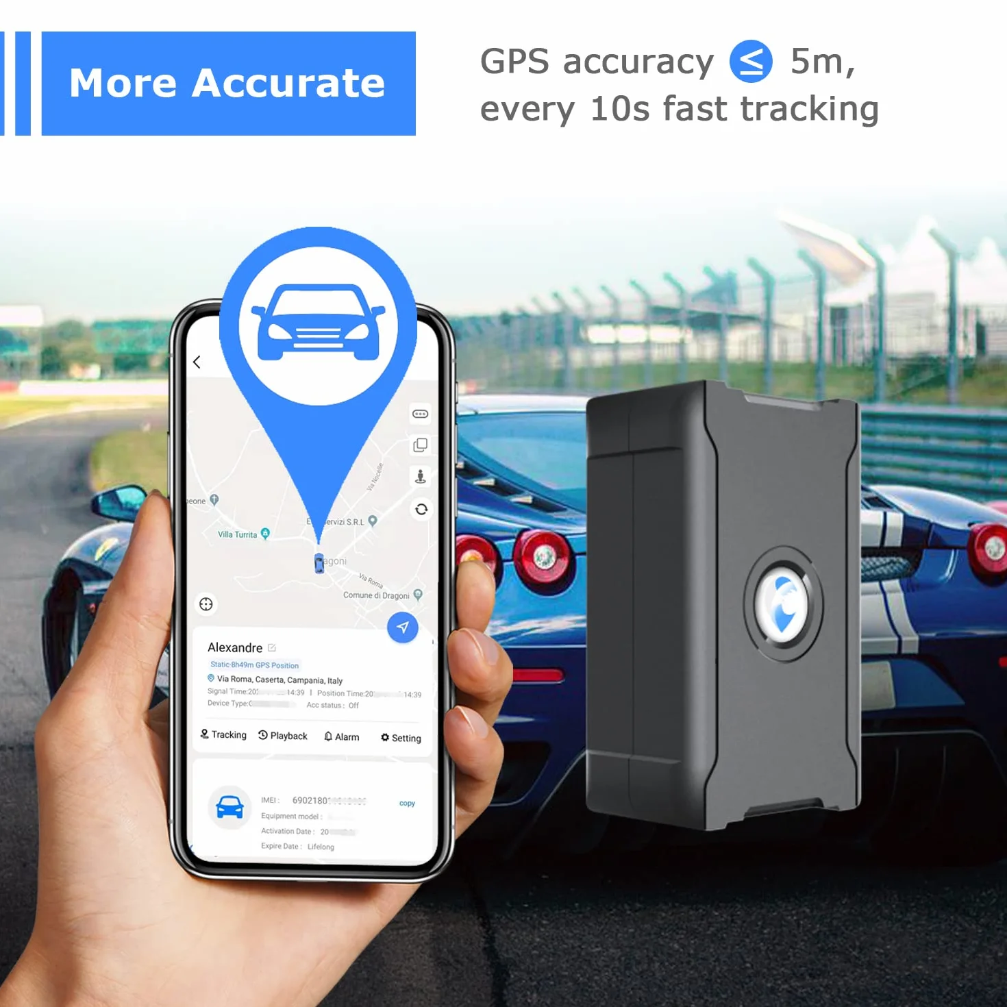 Lokalizator GPS tracker samochodowy 6000 mAh