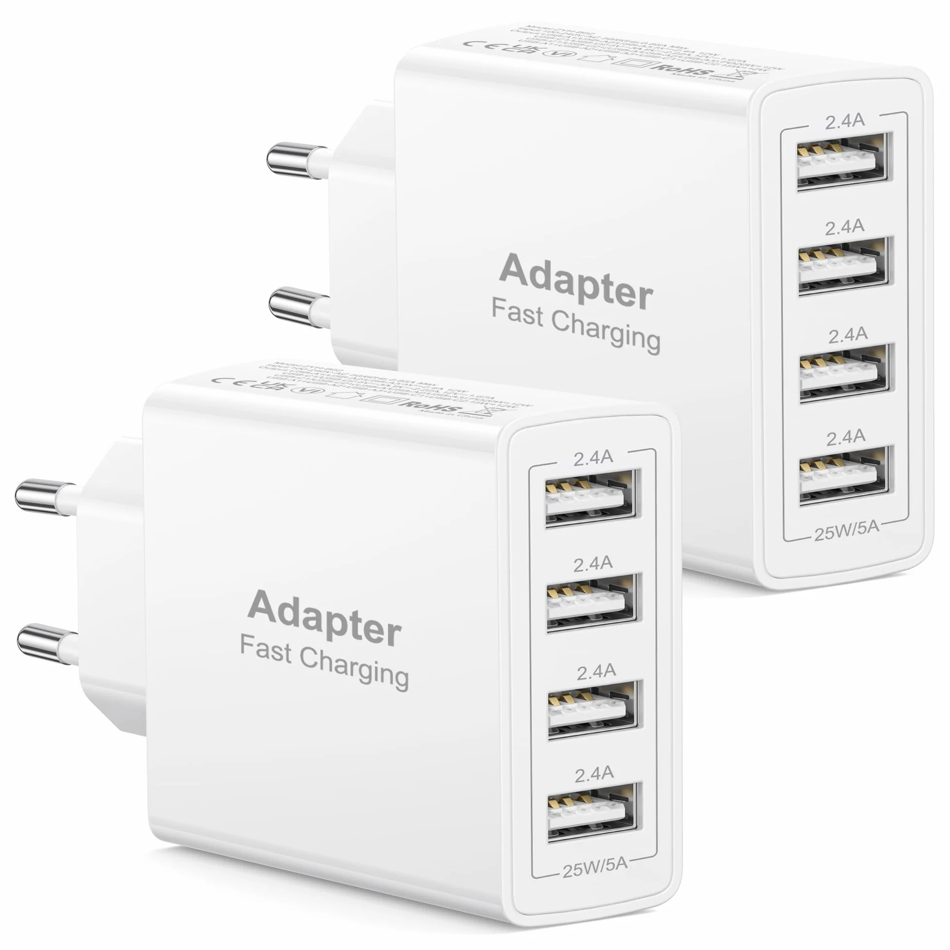 Ładowarka USB 4 porty 25W 5A Szybka ładowarka do iPhone Samsung