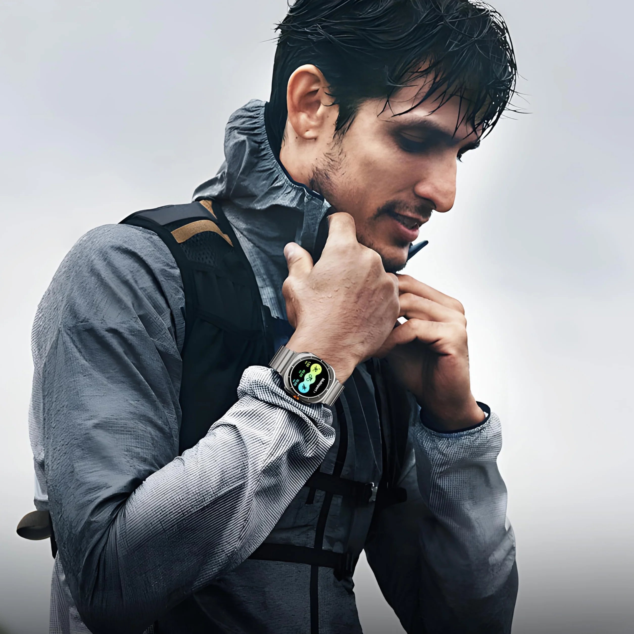 LULULOOK Tytanowy pasek do zegarka Samsung Galaxy Watch Ultra 7 47 mm (2025/2024), podwójny tytan, z DLC, odporny na zarysowania, szerokość 24 mm, do Galaxy Watch Ultra, tytanowy