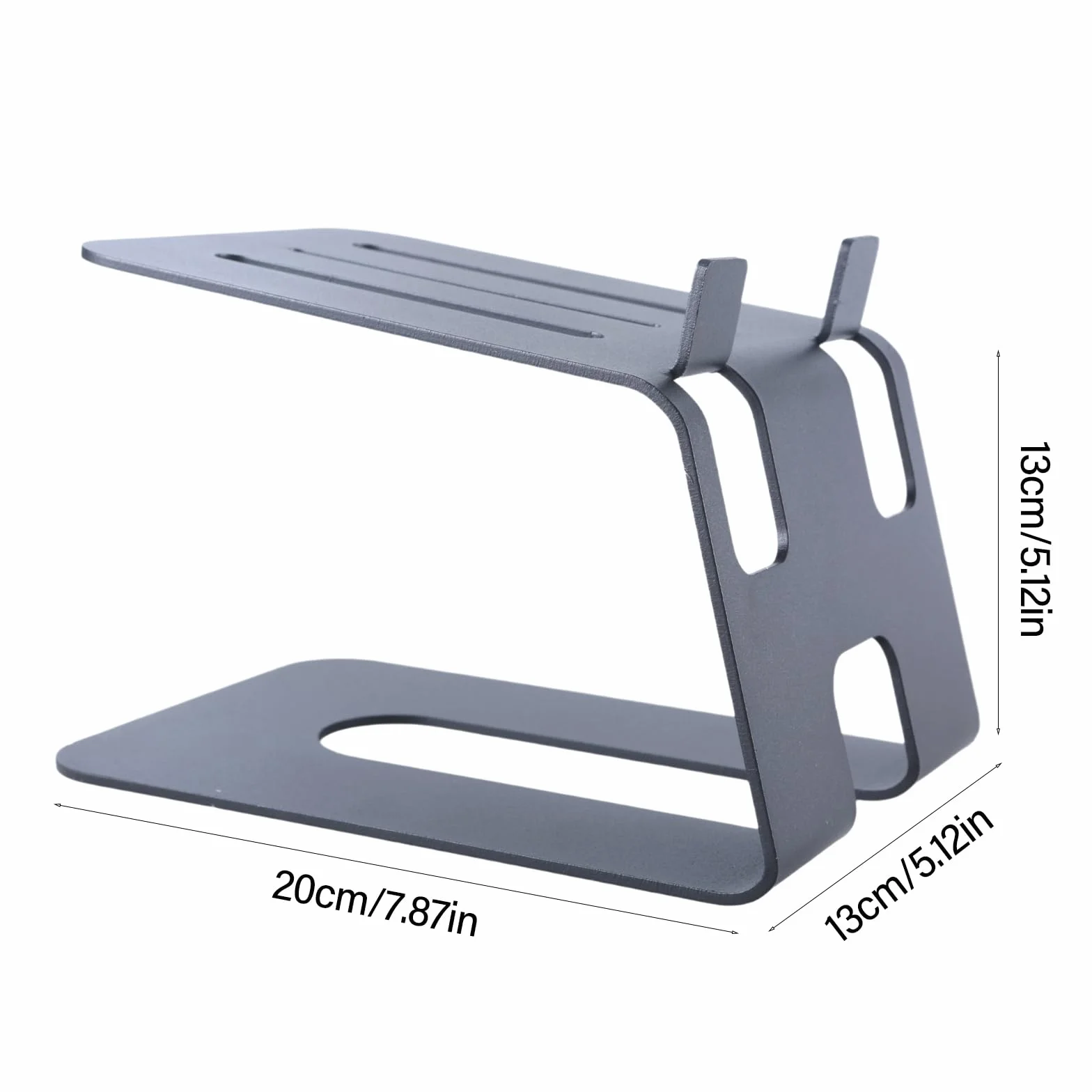 Stojak na monitor z antypoślizgową podstawą, ergonomiczny stojak na biurko, metalowa konstrukcja, stabilny uchwyt na półkę do organizacji biurka