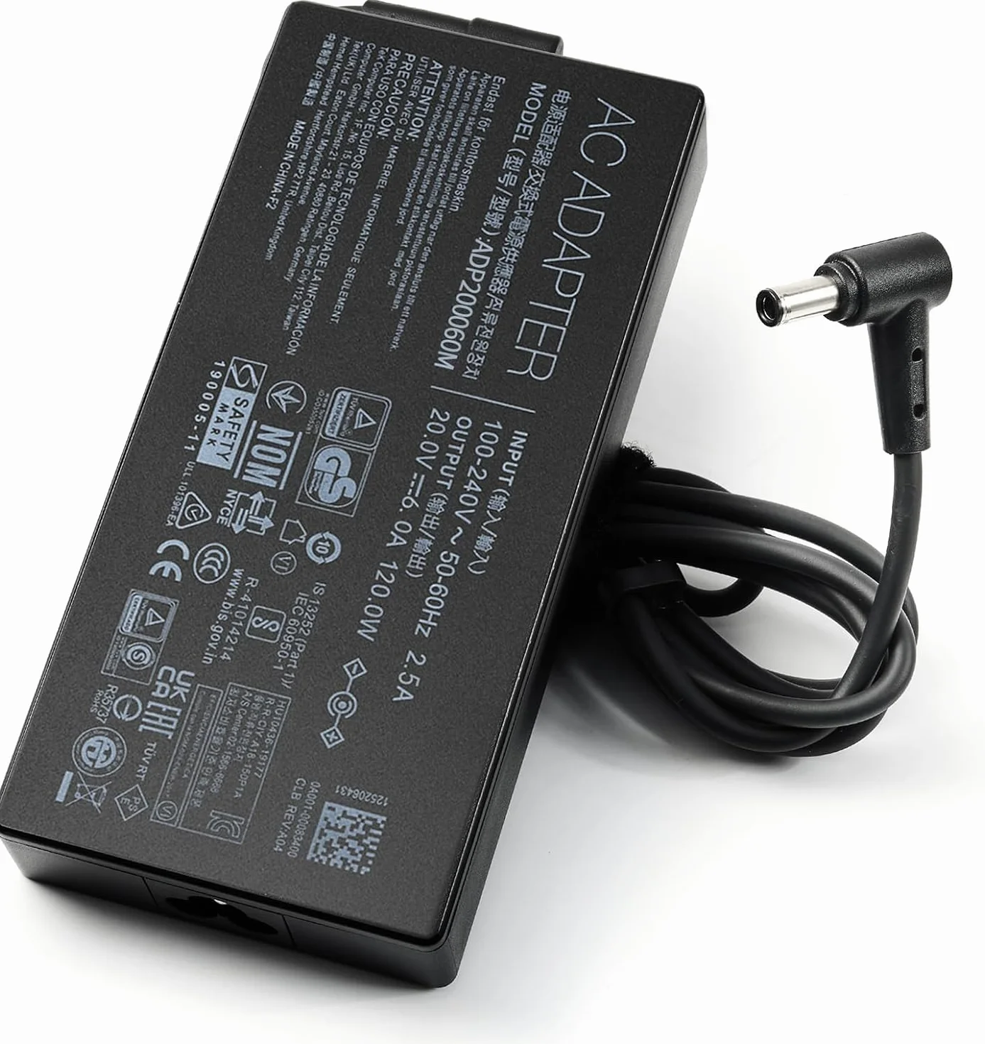 Ładowarka 120 W pasuje do Asus Zenbook Pro 15 Flip Q538E Q528E UX534F Q536F Q537F Q546F Q547F Q506F K570Z K570U, A17-120P2A ADP-120CD B zasilacz sieciowy
