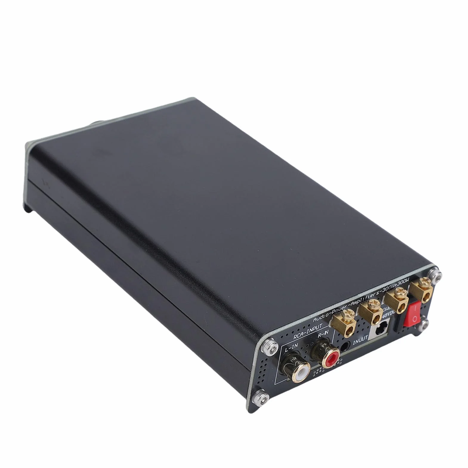 Fabater Wzmacniacz HiFi Klasy D o Mocy 300 W X 2 Zaawansowany Zintegrowany Wzmacniacz Mocy ze Sprzężeniem Zwrotnym do Domowego Systemu Dźwiękowego z Głośnikami, materiał ze Stopu Aluminium