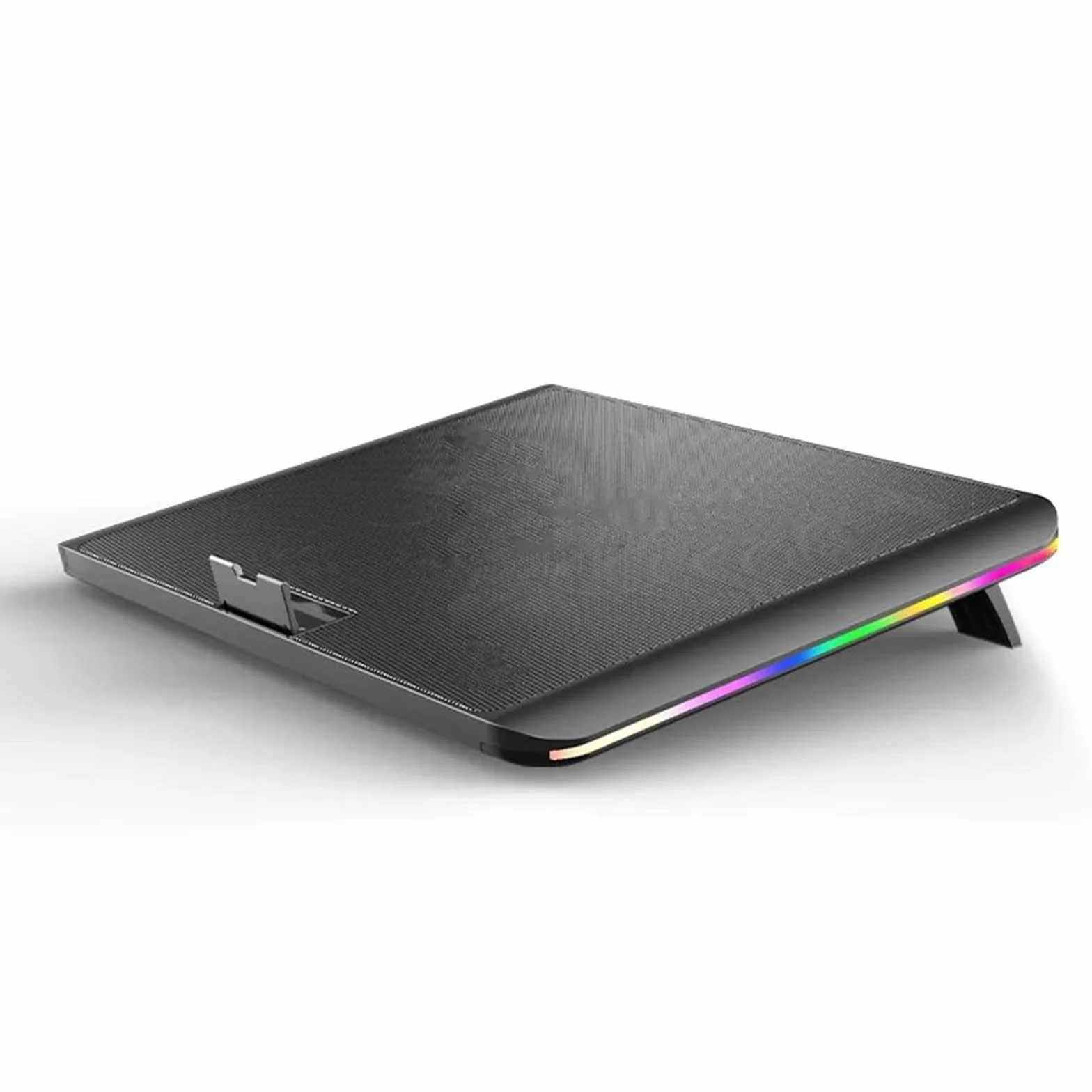 wentylator chłodzący do laptopa Oświetlenie RGB Podkładka chłodząca do laptopa Dwa wentylatory 3200 obr./min Cicha chłodnica Chłodzenie laptopa do gier 11-17 cali podstawka pod laptopa(One Fan)