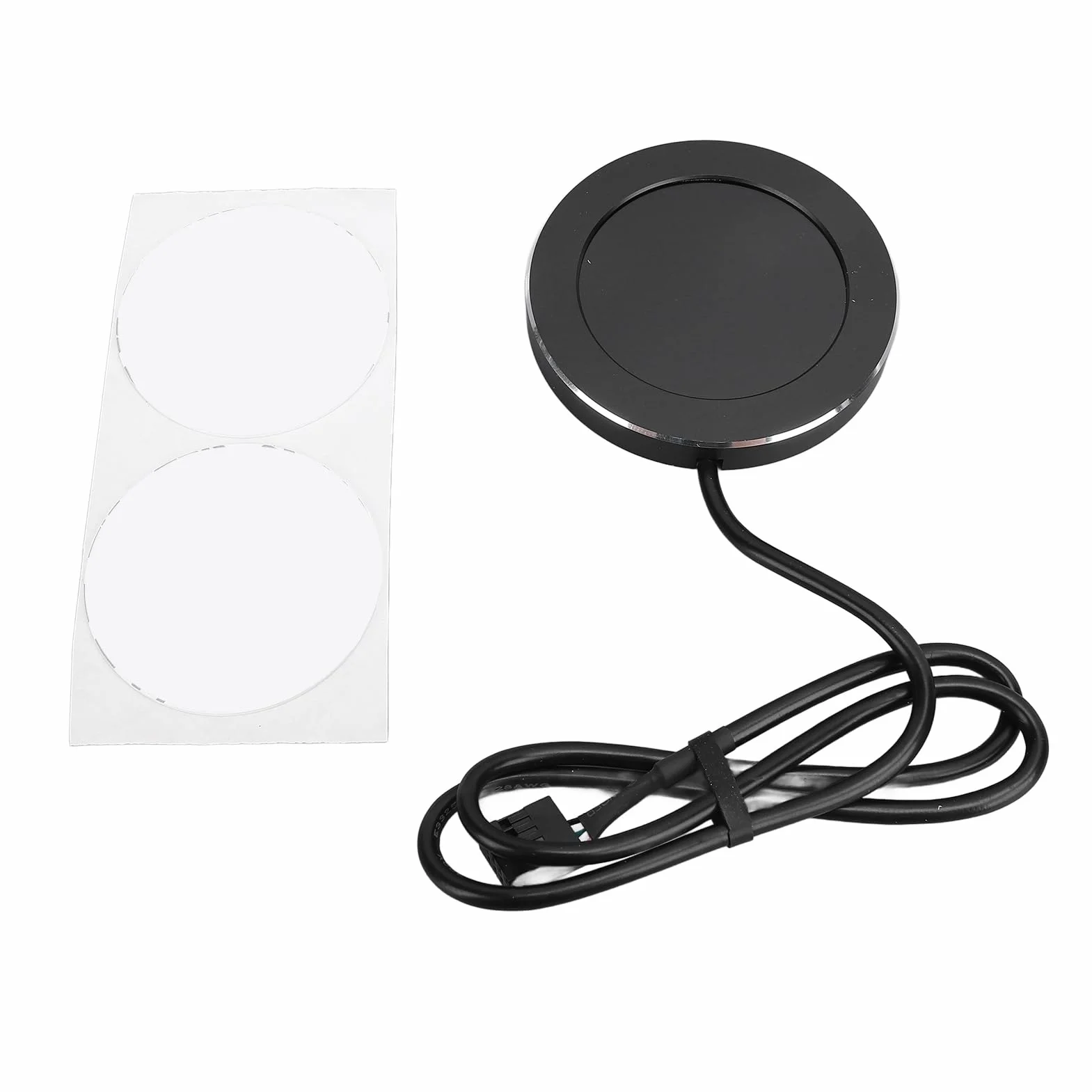 Tosuny Dodatkowy Ekran o Przekątnej 2,1 Cala, Chłodzony wodą, Okrągły Wyświetlacz IPS o Rozdzielczości 480x480 do Obudowy Komputera, Aluminiowa Obudowa CNC do Monitorowania Sprzętu w