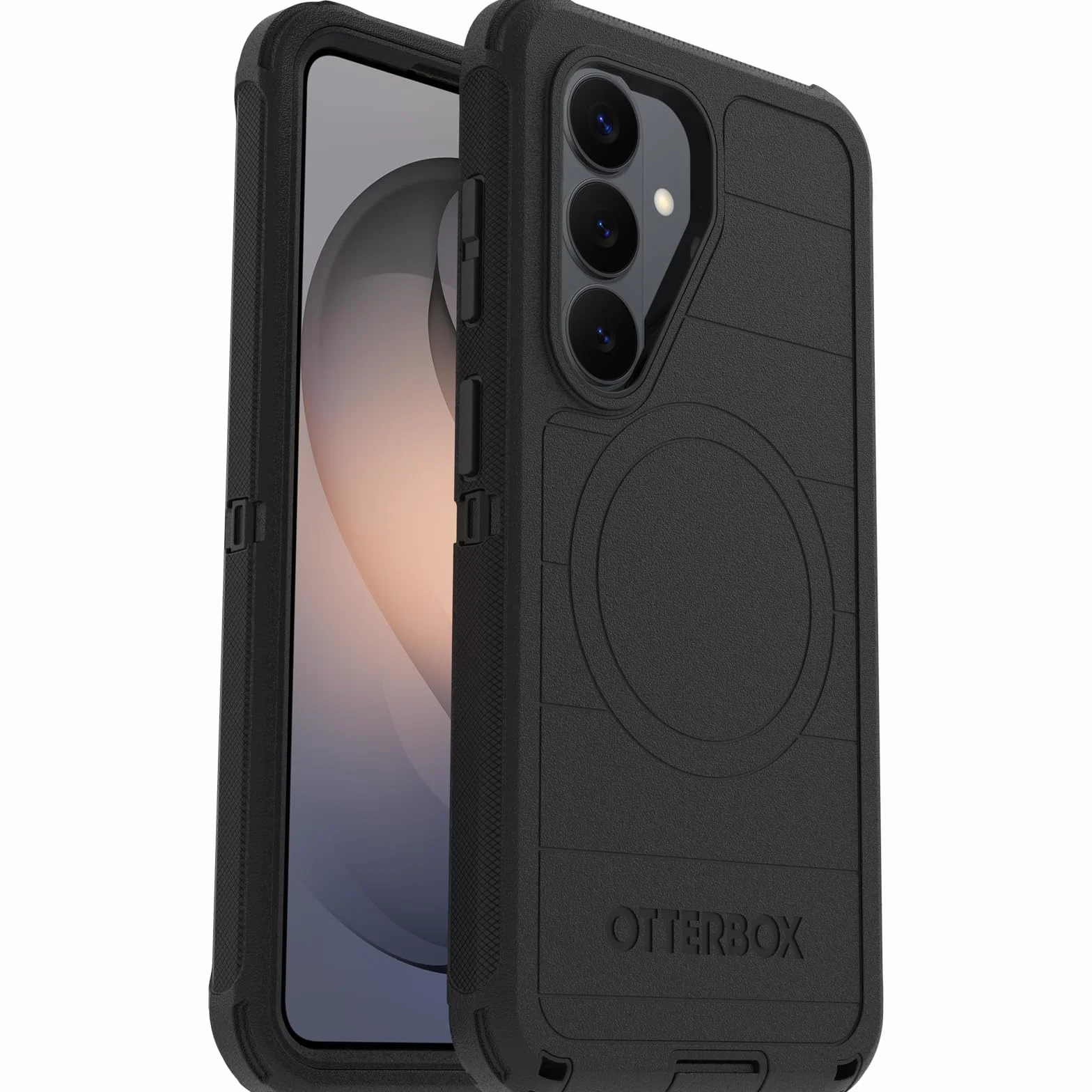 OtterBox Defender Pro Etui z magnesami do Samsung Galaxy S26, Czarne | Odporne na wstrząsy i upadki, 7 razy przetestowane zgodnie ze standardami wojskowymi, Bez Opakowania Detalicznego