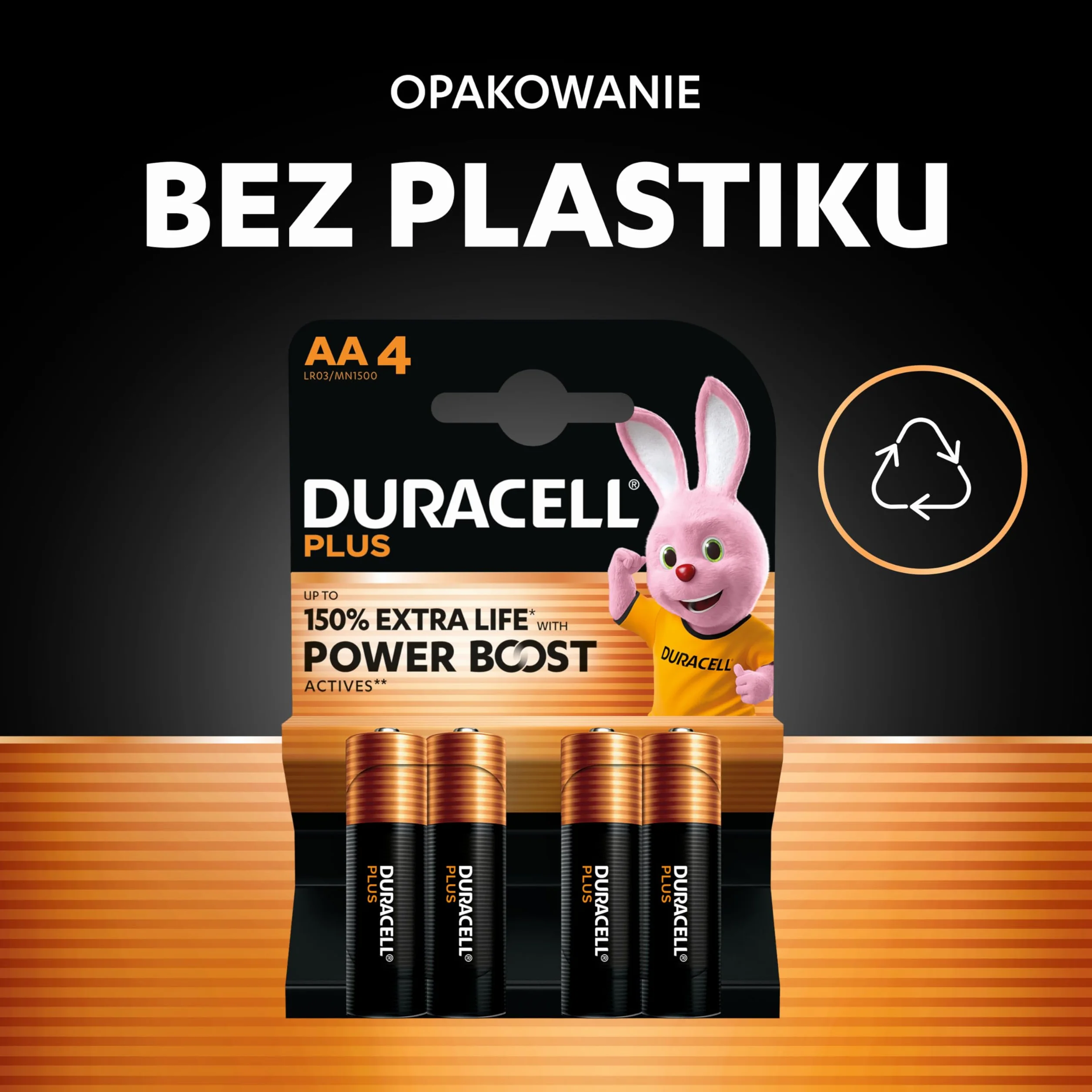 DURACELL Baterie Plus AA 24 szt. alkaliczne 1,5 V MN1500