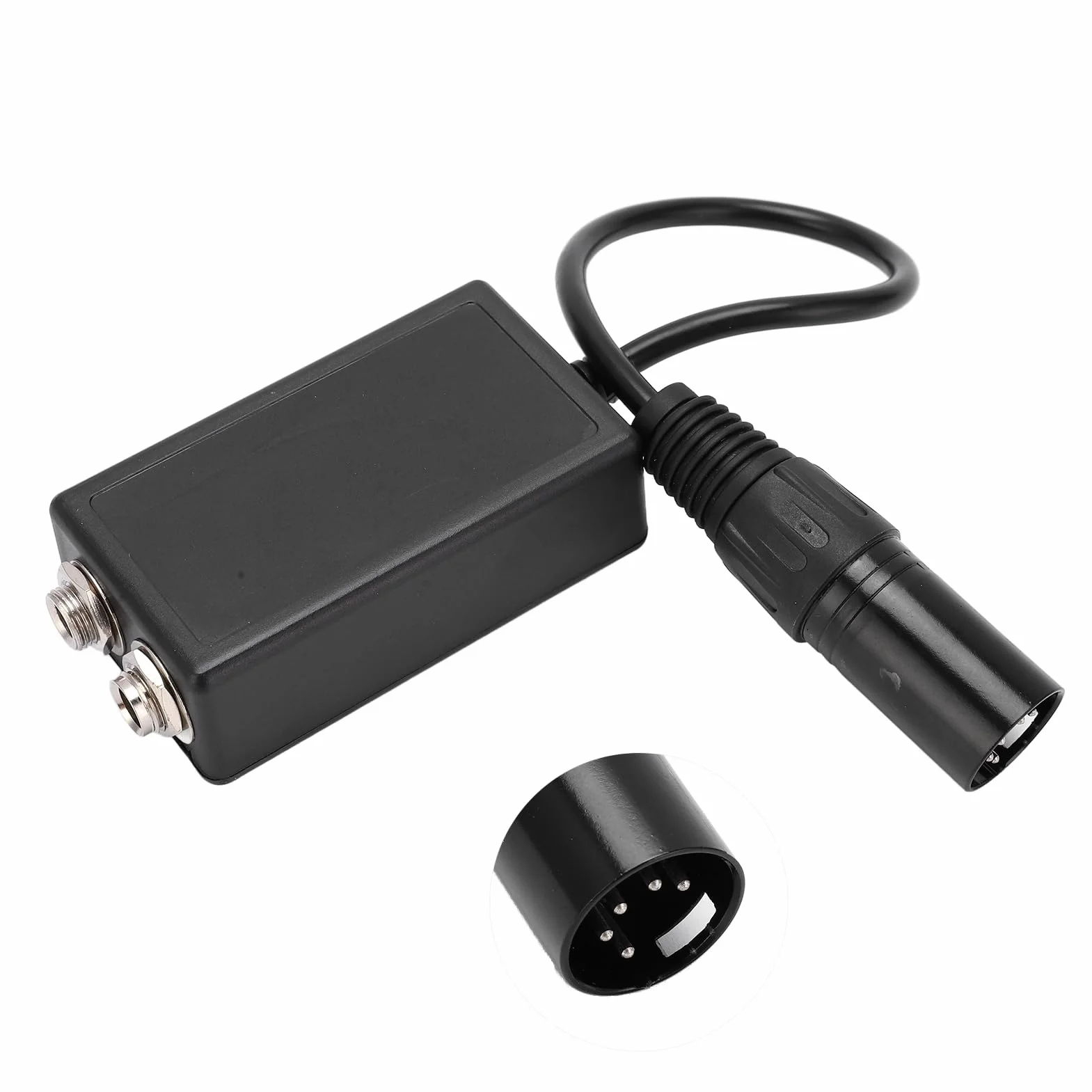 Adapter zestawu słuchawkowego dla lotnictwa Podwójne wtyczki GA na 5-pinowe złącze męskie XLR z pierścieniami typu O-ring z gąbki o dużej gęstości, lekki przenośny adapter